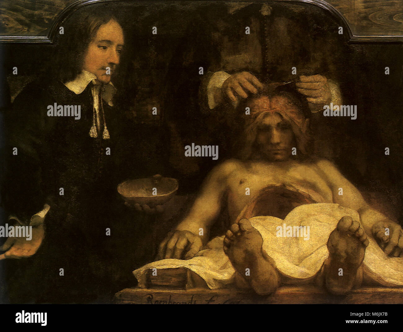 La leçon d'anatomie du docteur Joan Deyman, Rembrandt, Leon Lhermitte, 1656. Banque D'Images
