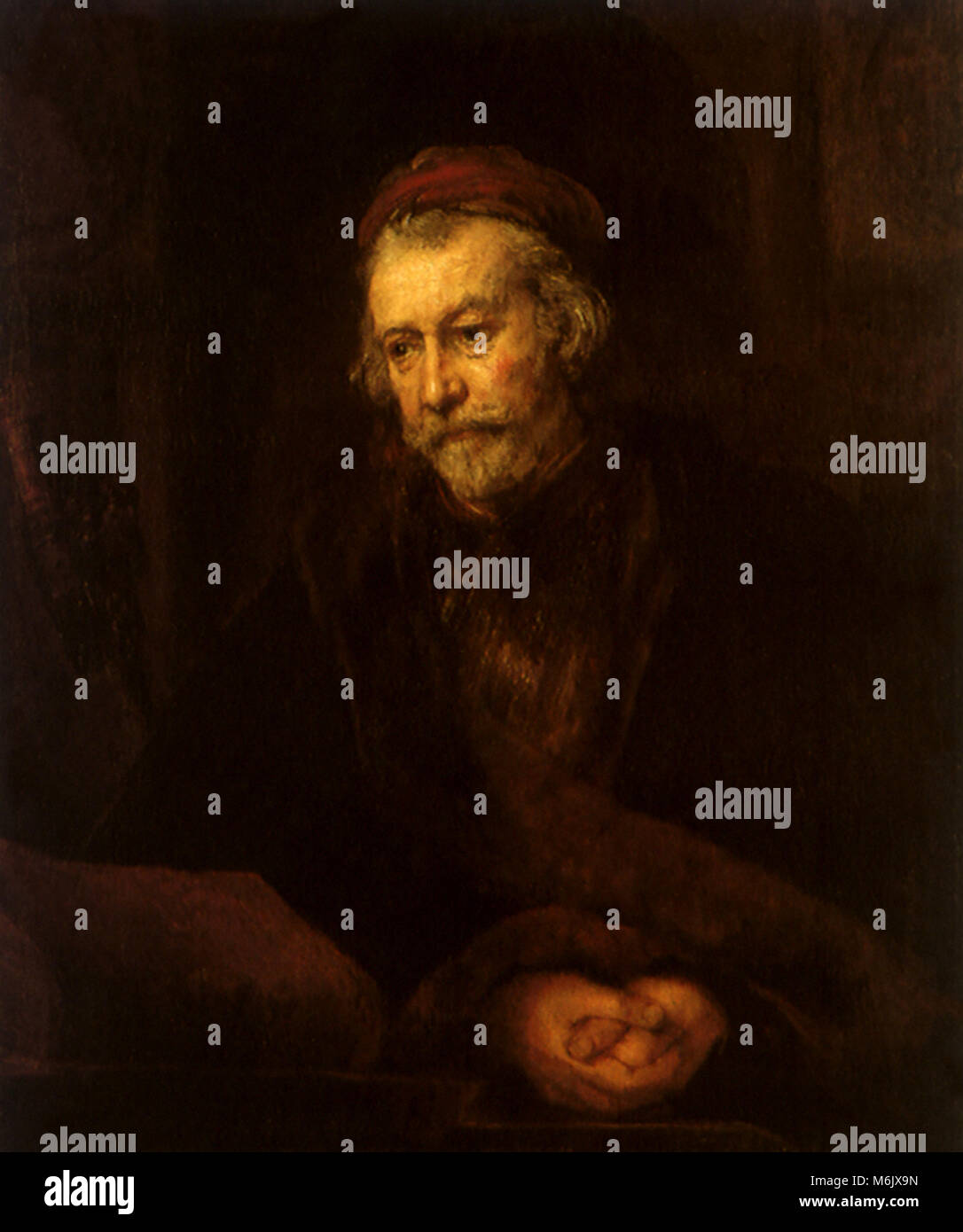 Un vieil homme comme saint Paul, Rembrandt, Leon Lhermitte, 1659. Banque D'Images