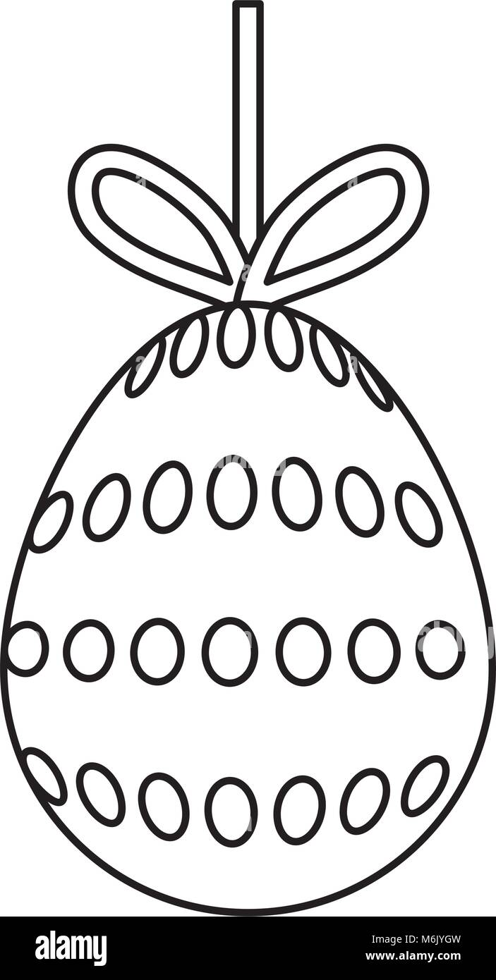 Oeufs de Pâques non colorés avec des points de fixation d'illustration vectorielle design Illustration de Vecteur