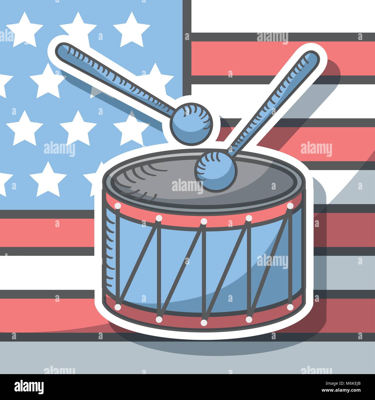 American Independence Day Illustration de Vecteur