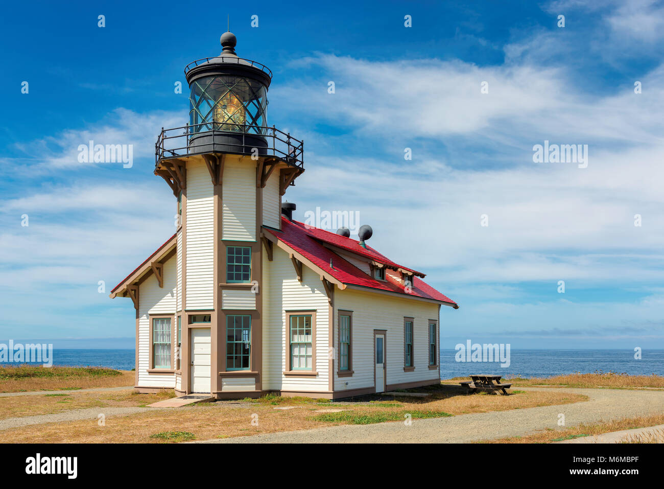 Point Cabrillo Light Station State Historic Park, dans le comté de Mendocino, en Californie. Banque D'Images