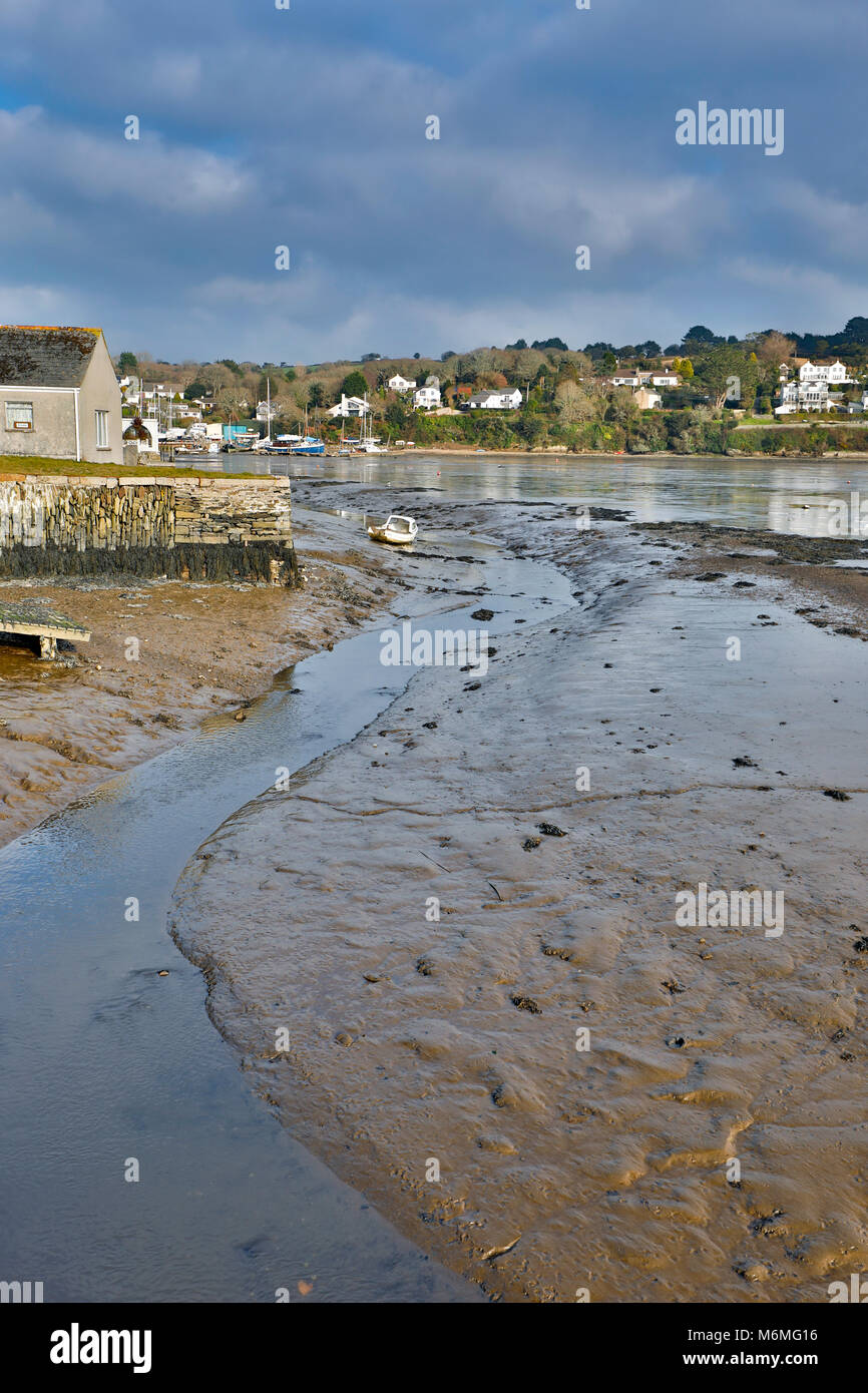 Point ; Restronguet Creek, Cornwall, UK Banque D'Images