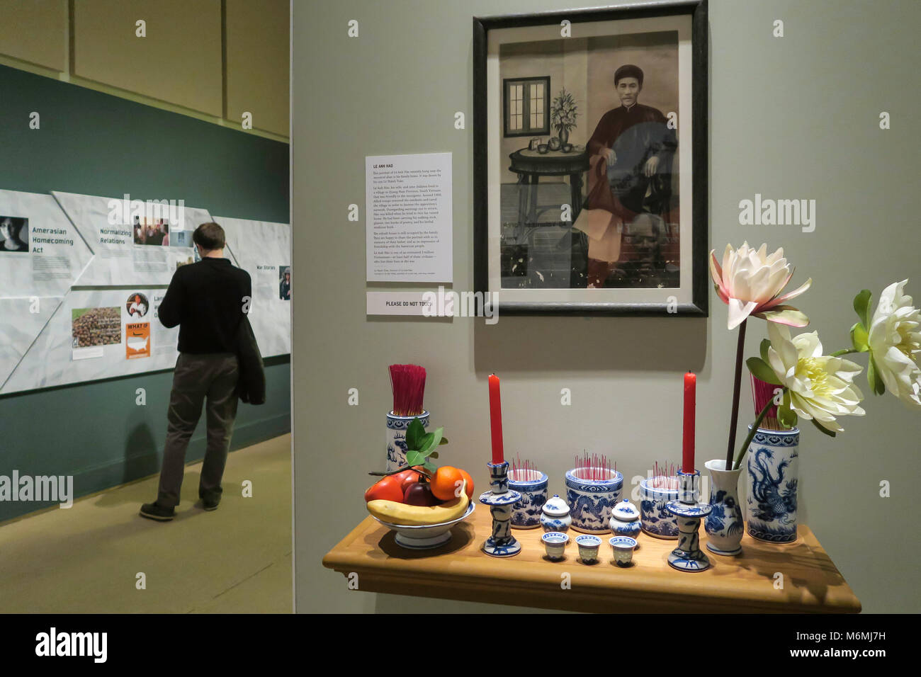 La guerre du Vietnam : 1945 - 1975 Exposition à la New-York Historical Society, Upper West Side, NEW YORK, USA Banque D'Images