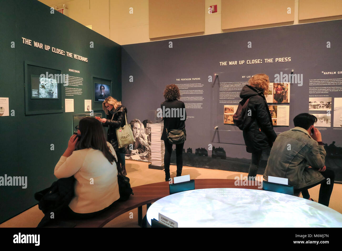 La guerre du Vietnam : 1945 - 1975 Exposition à la New-York Historical Society, Upper West Side, NEW YORK, USA Banque D'Images