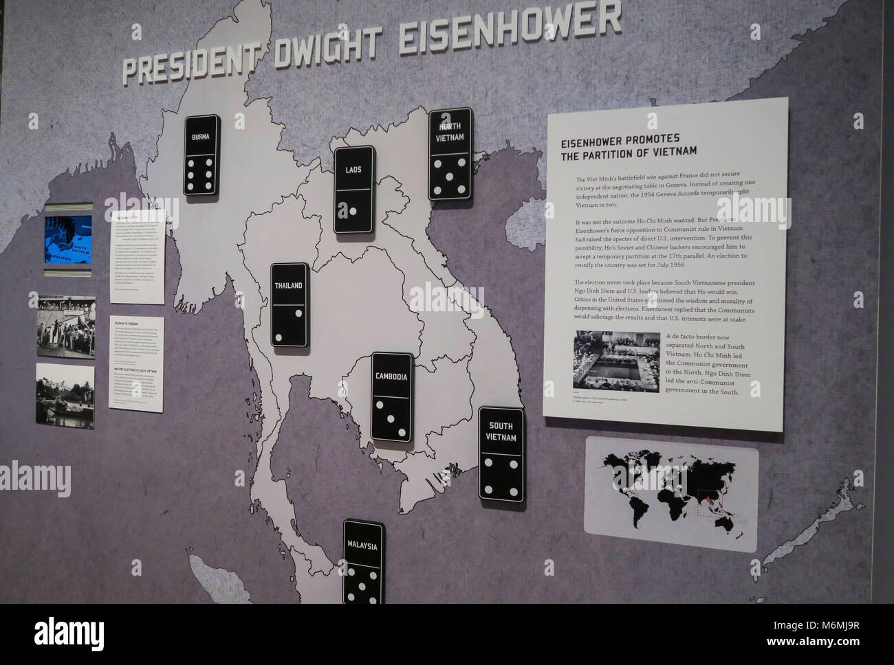 La guerre du Vietnam : 1945 - 1975 Exposition à la New-York Historical Society, Upper West Side, NEW YORK, USA Banque D'Images