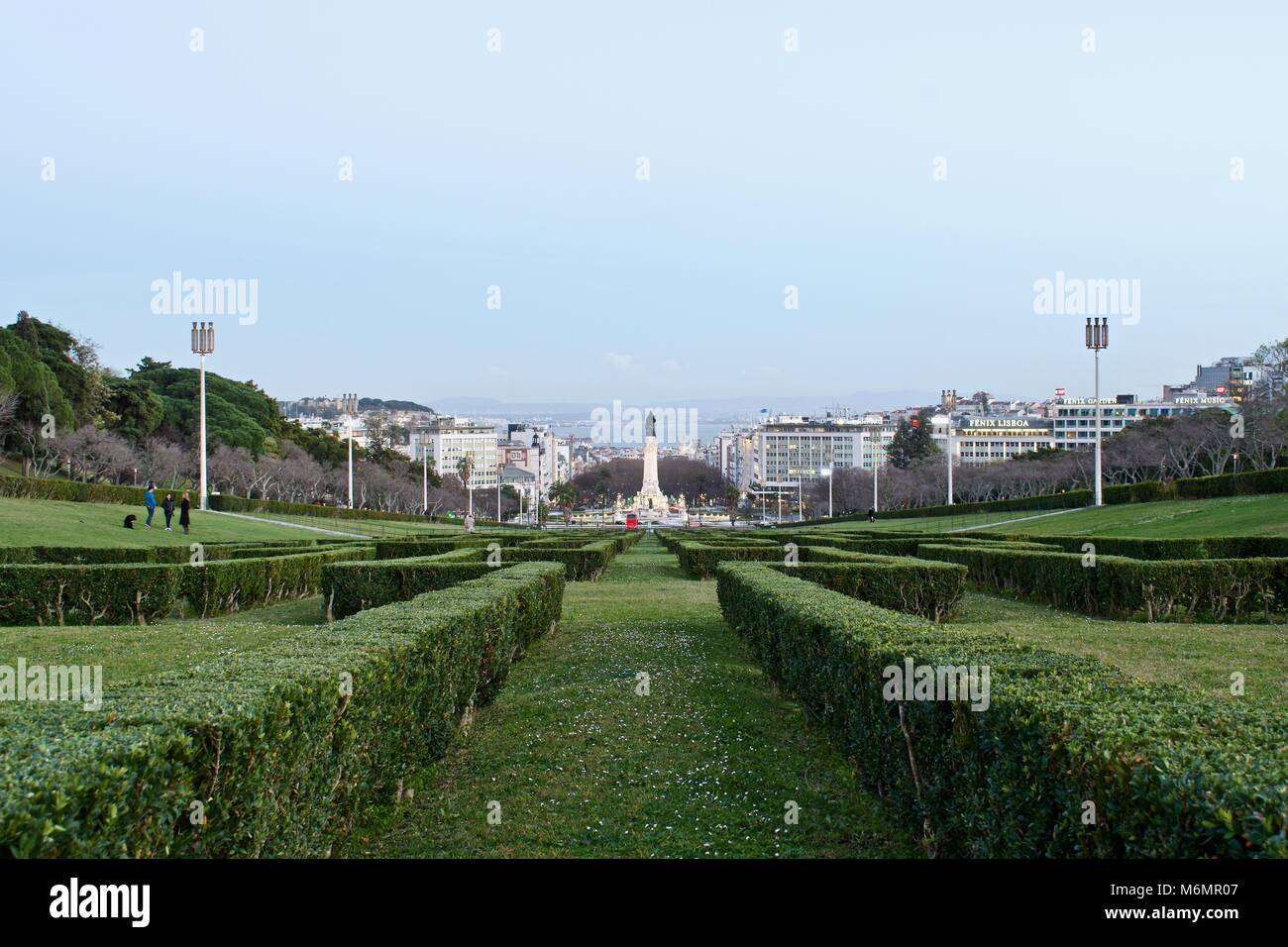 Le parc Eduardo VII à Lisbonne Portugal Parque Eduardo Sétimo Lisboa Banque D'Images