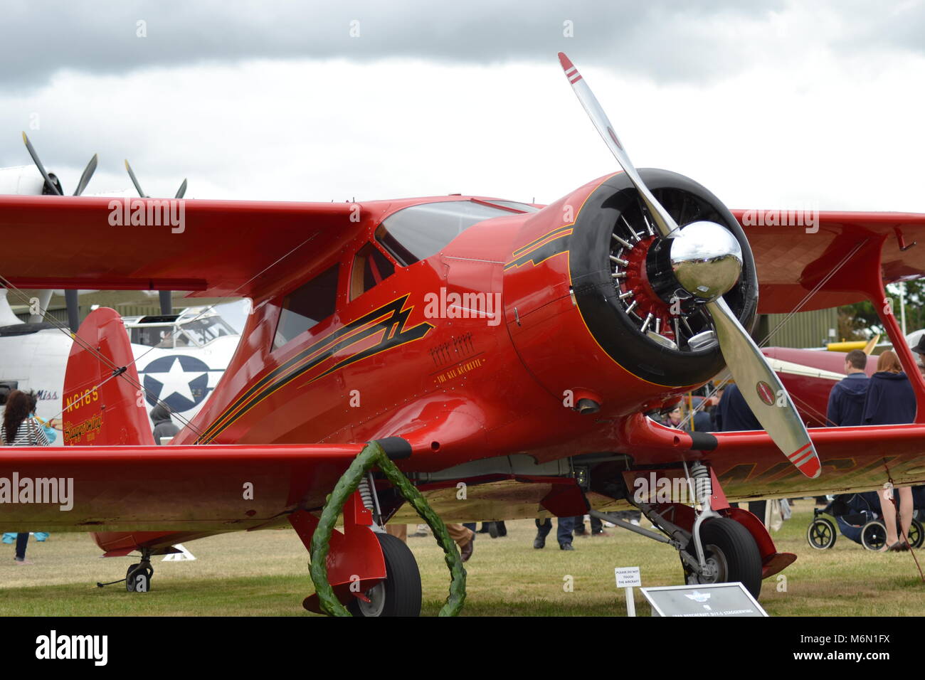 Avion Rouge Banque D'Images