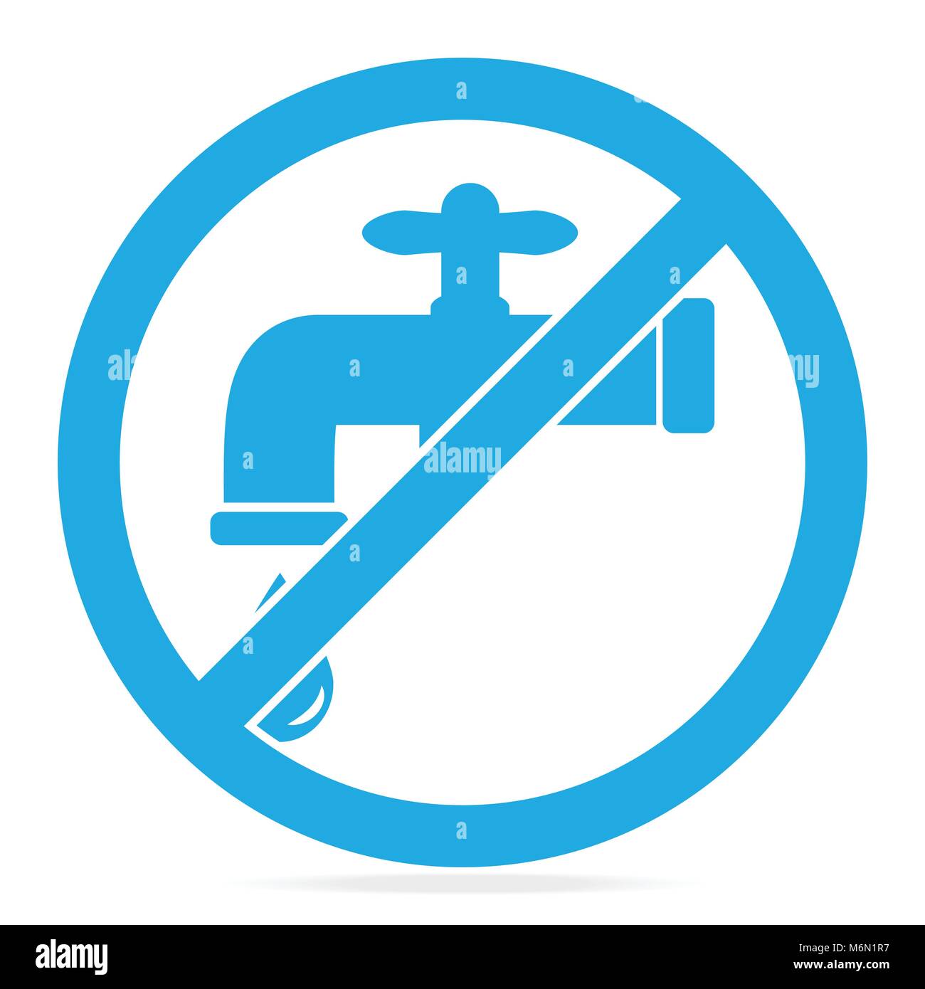 Économisez de l'eau signe vector illustration Illustration de Vecteur