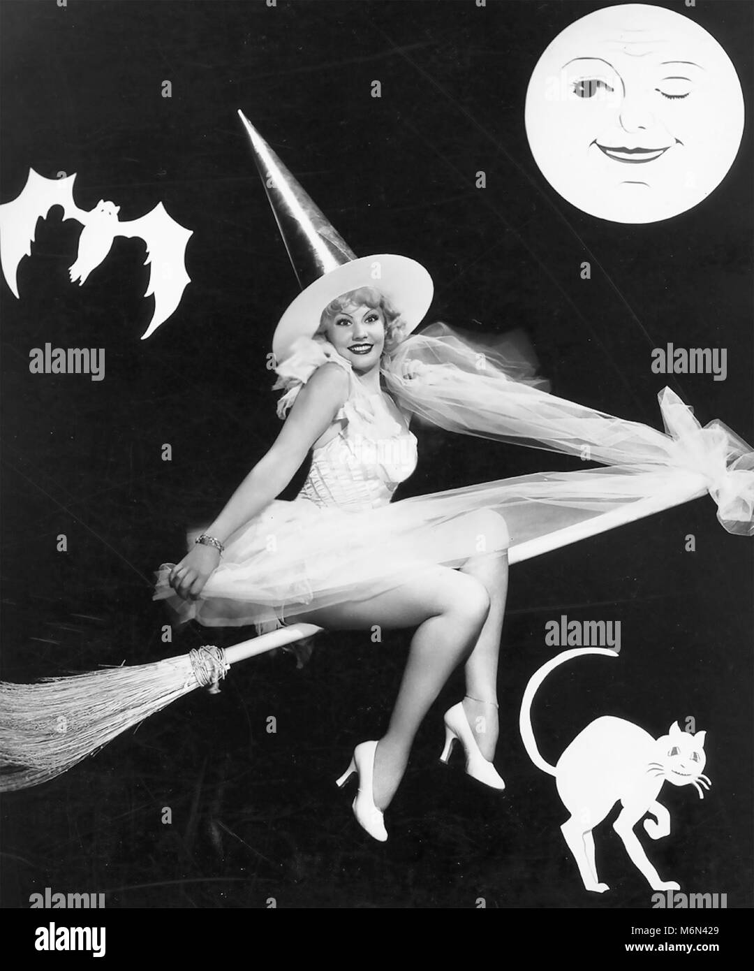 THELMA TODD (1906-1935) Actrice américaine en costume Halloween vers 1928 Banque D'Images