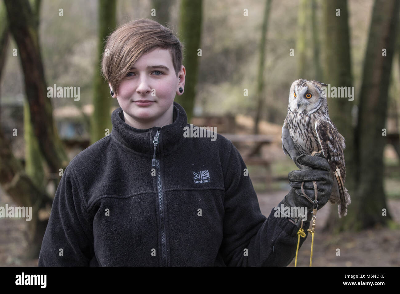 Maidstone, Royaume-Uni. 5 mars 2018 - UK l'Owl Kent Academy' - en Maidstone Kent rouvrir après le temps de neige - Crédit : glamourstock/Alamy Live News Banque D'Images