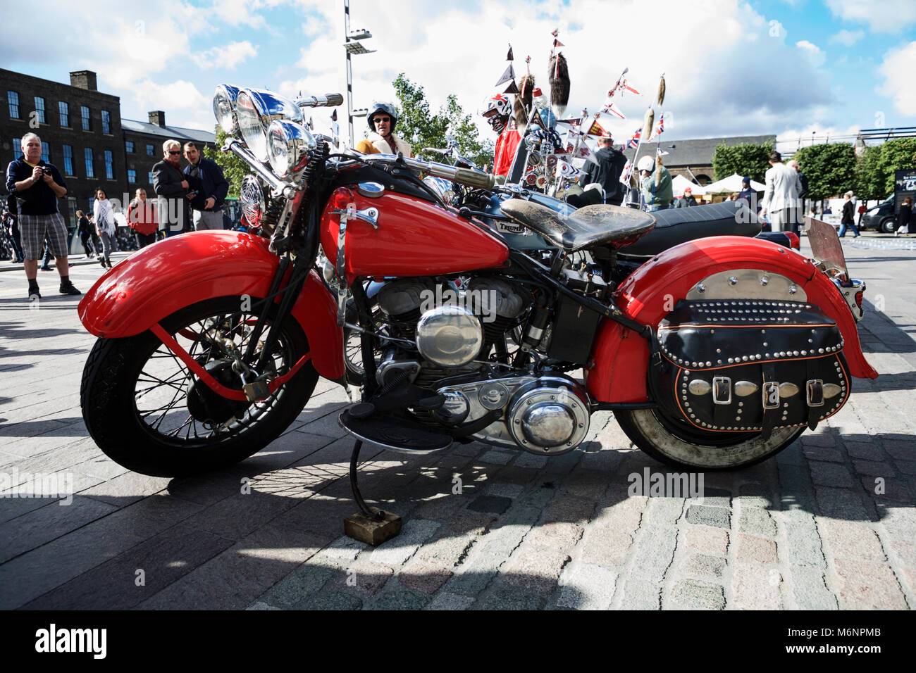 Moto Harley Davidson. Un moto. Banque D'Images