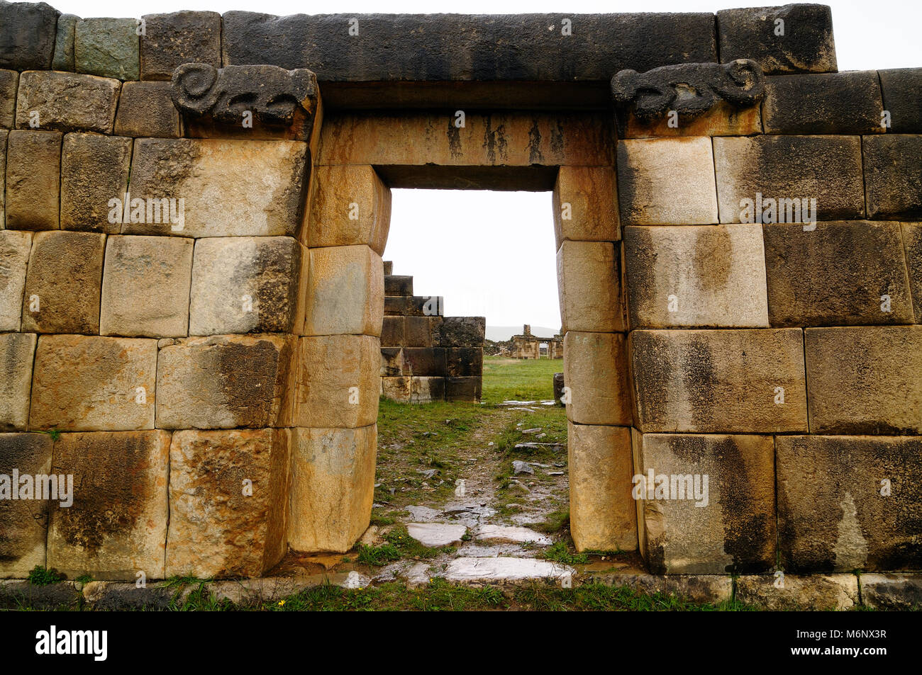 Pérou - La région est ruines de la ville inca Huanuco Viejo en Amérique du Sud Banque D'Images