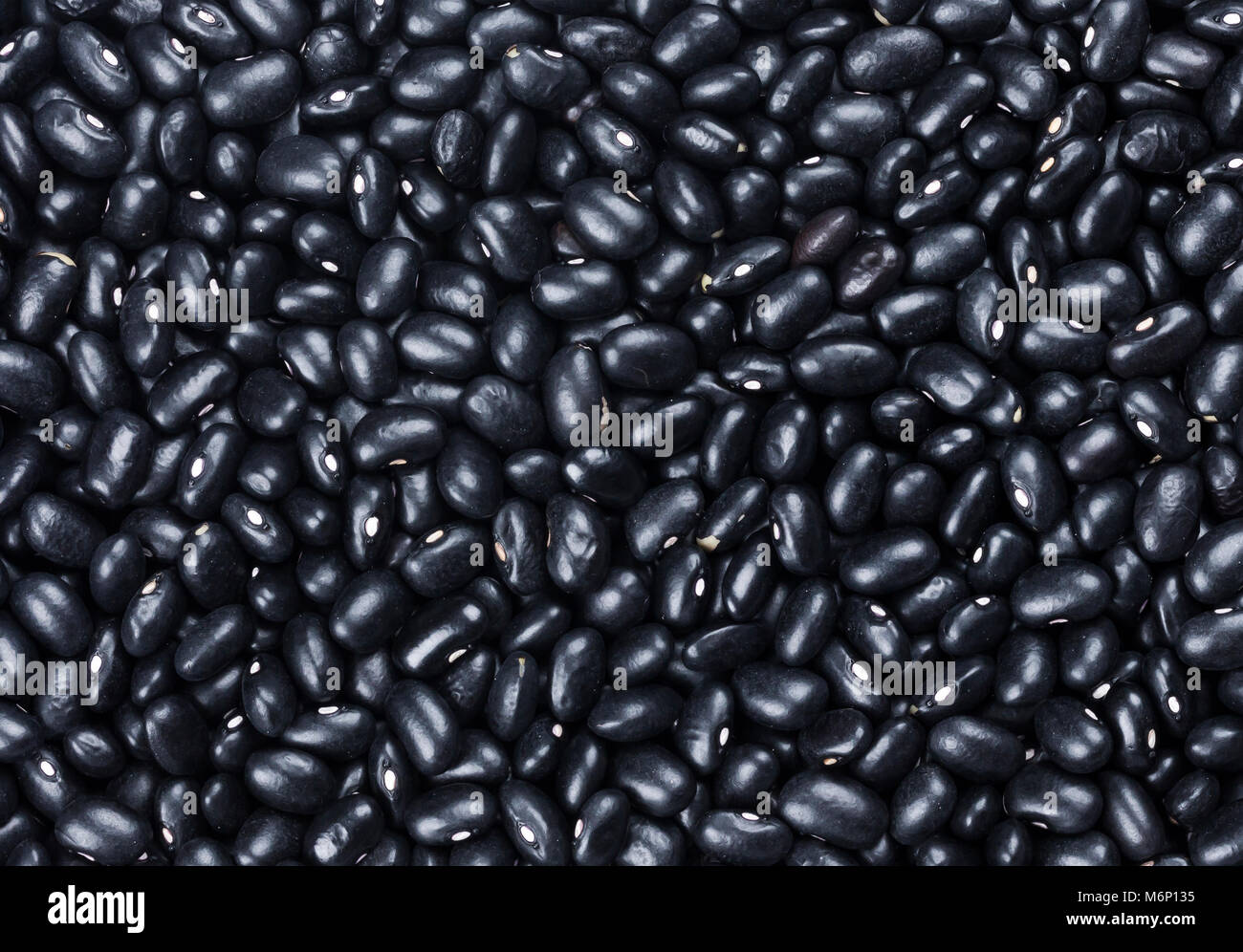 Les haricots noirs de la texture Banque D'Images