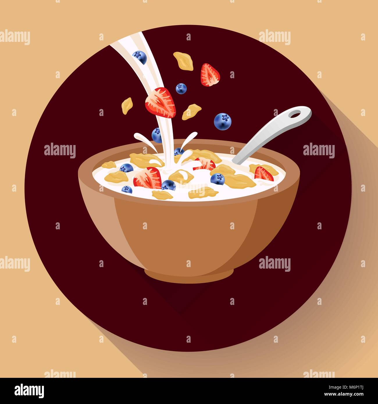 Cereal bowl icon Banque de photographies et d'images à haute résolution -  Alamy