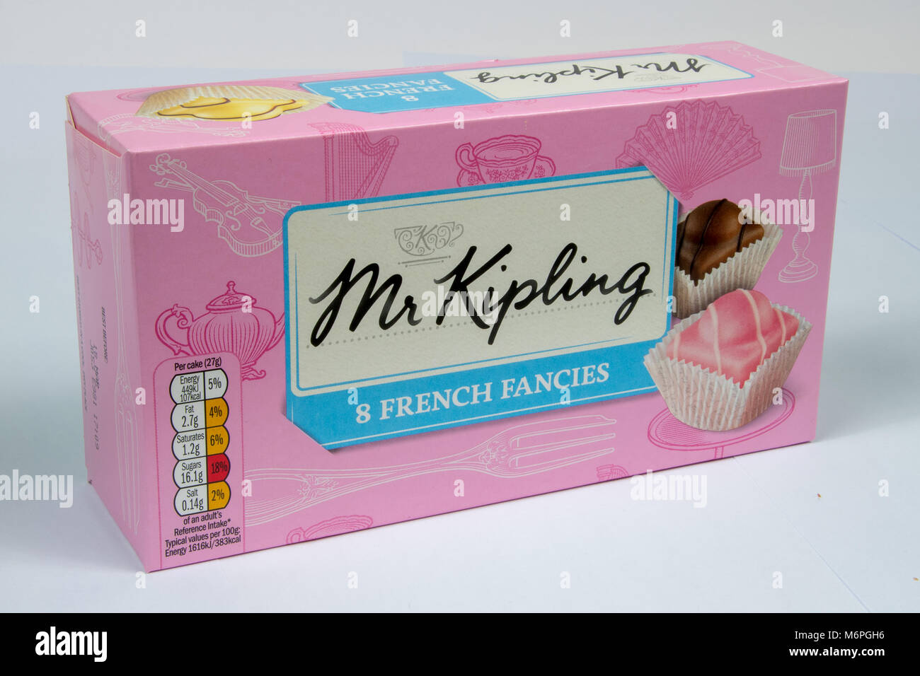 CHESTER, UK - 4 mars 2018 : Fort de Mr Kipling gâteaux fantaisies Français Banque D'Images