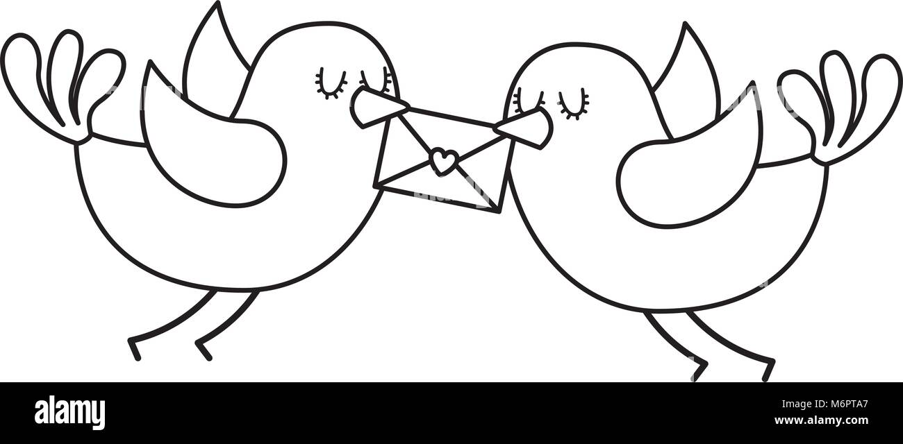 Belle flying birds avec message en bec belle illustration vecteur ligne fine design Illustration de Vecteur Belle flying birds avec message en bec belle illustration vecteur ligne fine design Illustration de Vecteur