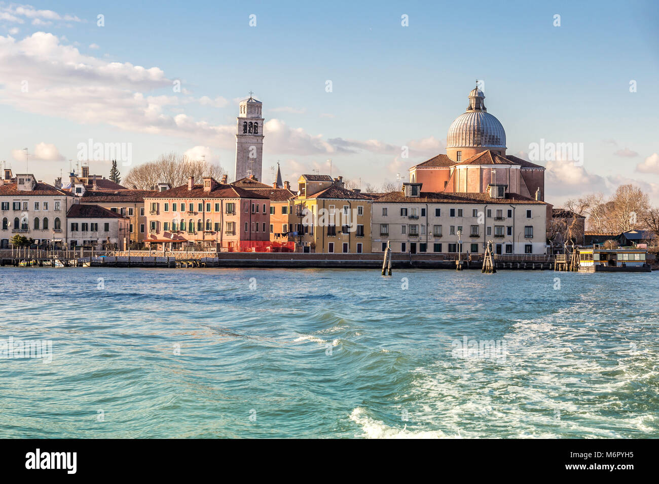 Très belle vue de Venise à partir de la lagune de Venise, Venise, Italie Banque D'Images