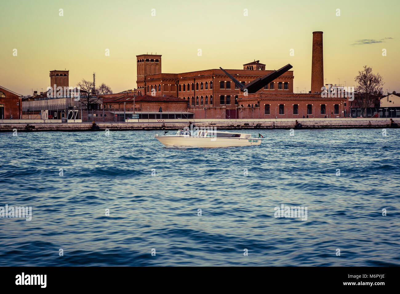 Très belle vue de Venise à partir de la lagune de Venise, Venise, Italie Banque D'Images