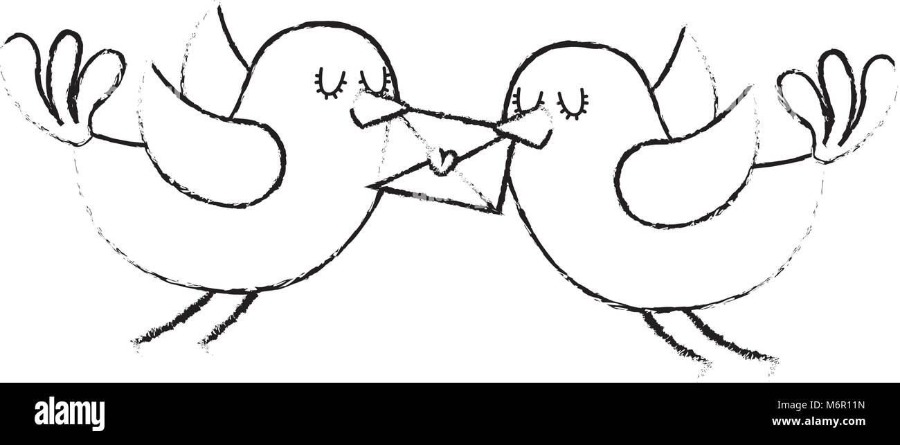 Belle flying birds avec message en bec belle illustration vecteur conception croquis Illustration de Vecteur Belle flying birds avec message en bec belle illustration vecteur conception croquis Illustration de Vecteur