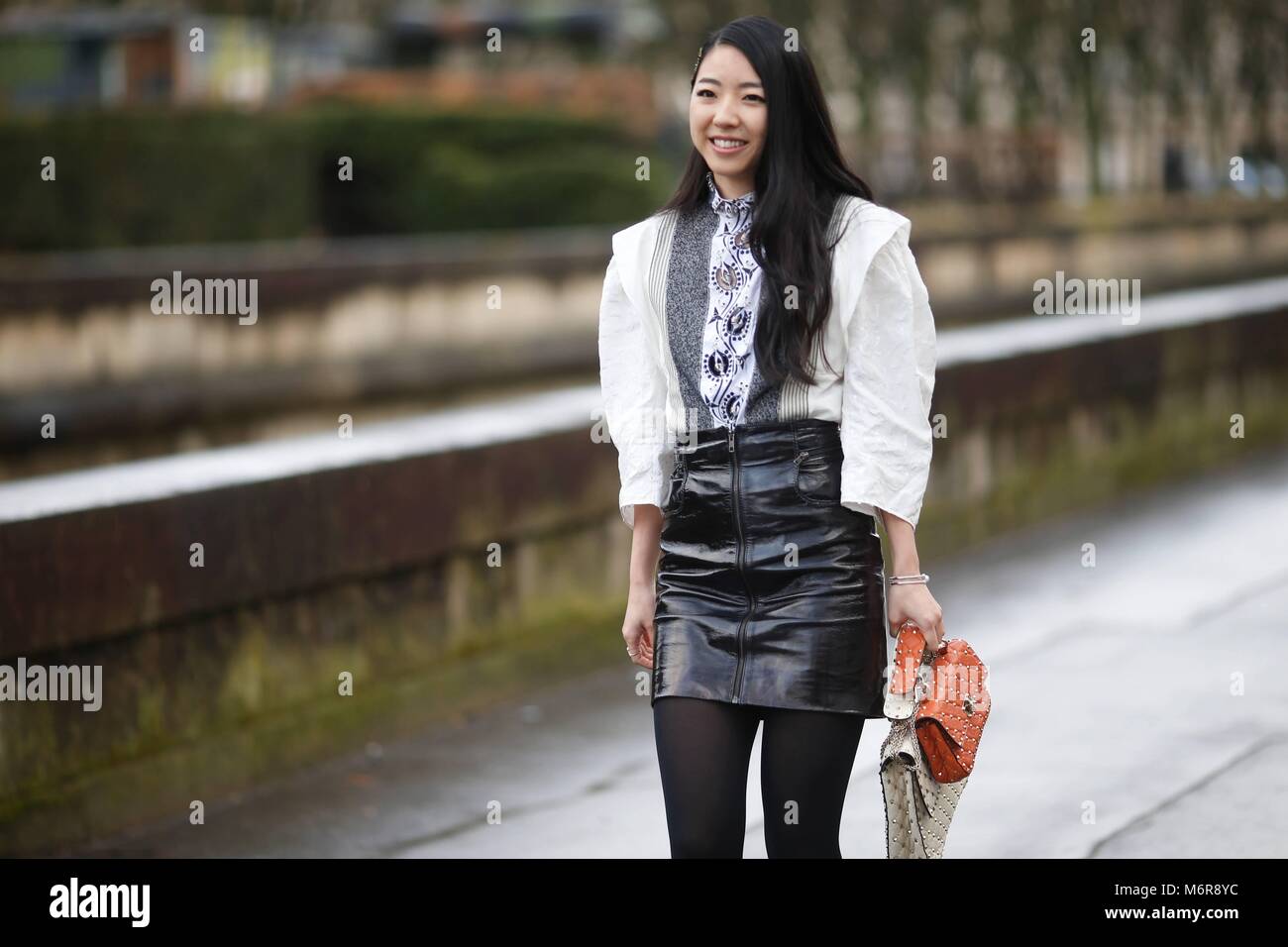 Paris, Frankreich. 08Th Mar, 2018. Blogger Yuyu participant à la Valentino montrer lors de la Fashion Week de Paris - 4 mars 2018 - Crédit : Michael/Manhattan Piste ***IP pour un usage éditorial uniquement*** | Verwendung weltweit/dpa/Alamy Live News Banque D'Images