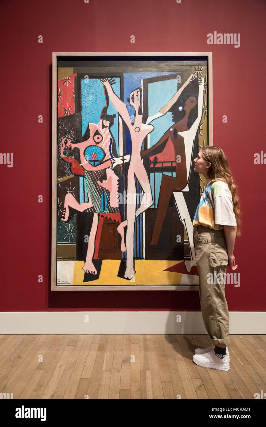 Londres, Royaume-Uni. 6 mars, 2018. 'Picasso 1932 - L'amour, la gloire, la tragédie' exhibition s'ouvre à la Tate Modern gallery. Mettant en vedette une année charnière dans la vie de l'artiste lorsqu'il a cimenté son héritage comme un artiste de premier plan à l'échelle mondiale, plus de 100 de ses œuvres sont exposées. Crédit : Guy Josse/Alamy Live News Banque D'Images