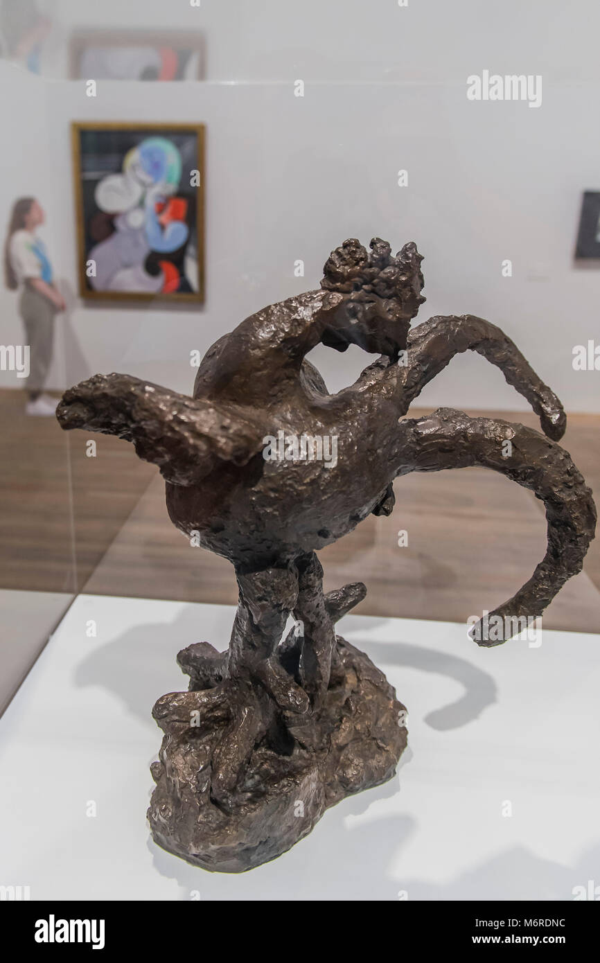 Londres, Royaume-Uni. 6 mars, 2018. Le Coq et le rêve - l'exposition 1932 EY : Picasso 1932 - L'amour, la gloire, la tragédie d'une nouvelle exposition à la Tate Modern. Il rassemble plus de 100 œuvres réalisées par Pablo Picasso (1881-1973) au cours de 1932, l'une des plus intensément les périodes de créativité dans sa vie. Crédit : Guy Bell/Alamy Live News Banque D'Images