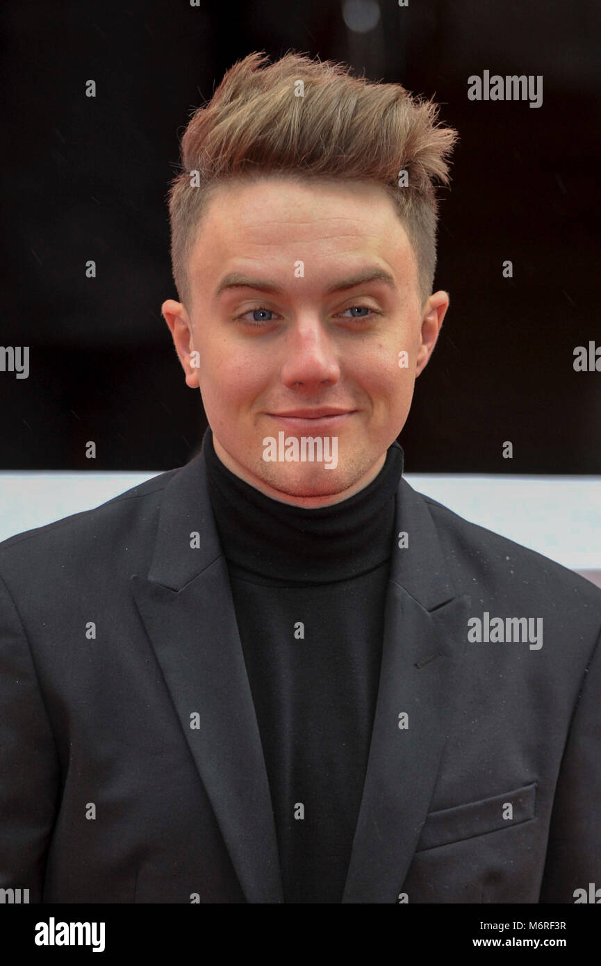 Londres, Royaume-Uni. 6 mars 2018. Roman Kemp, présentateur radio, arrive pour le Prince's Trust et TK Maxx & Homesense Awards 2018 au London Palladium. Crédit : Stephen Chung / Alamy Live News Banque D'Images