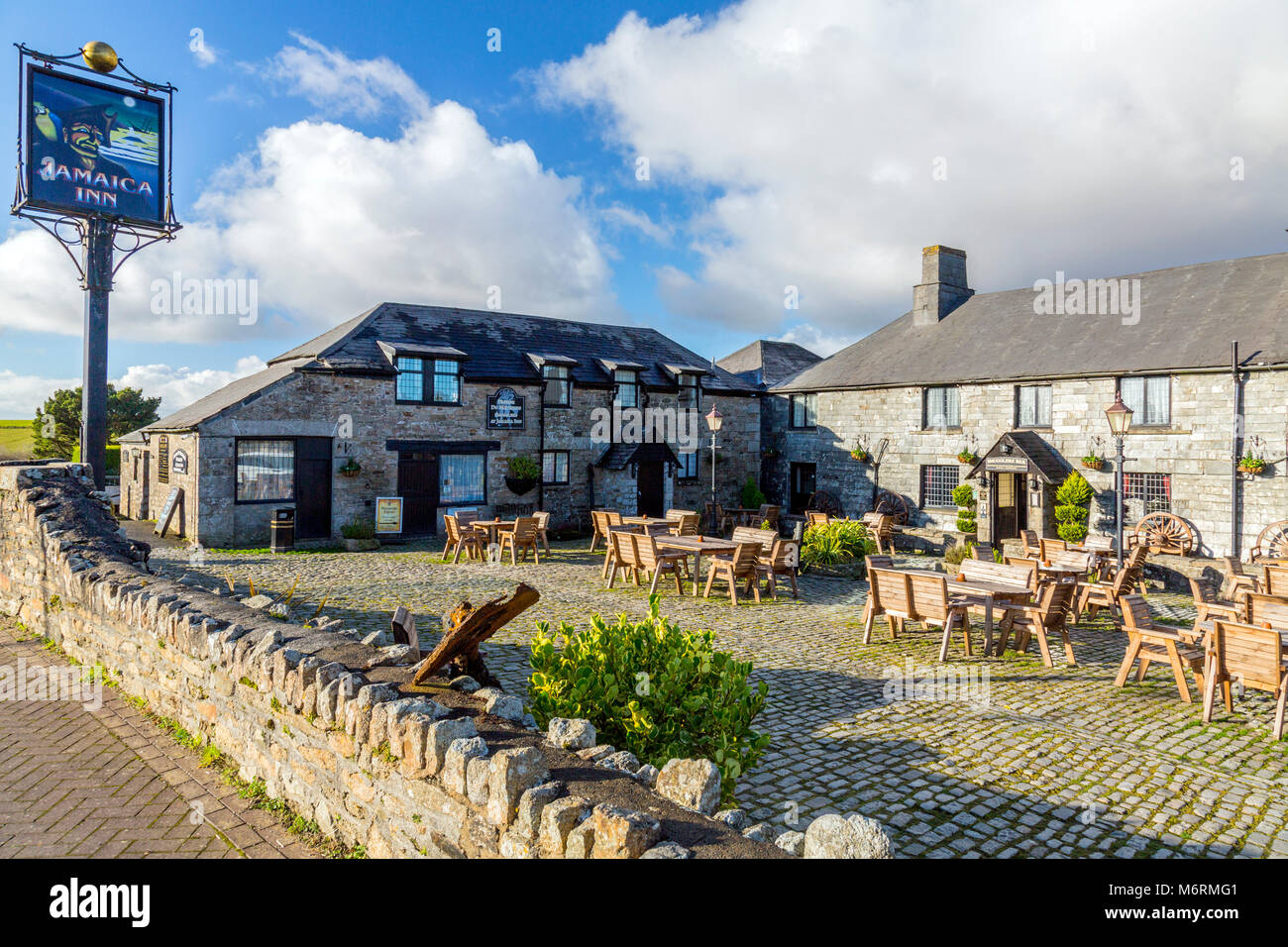 Jamaica Inn est une auberge historique de 1750 à Bolventor sur Bodmin Moor - le théâtre d'un célèbre roman de Daphne du Maurier Banque D'Images