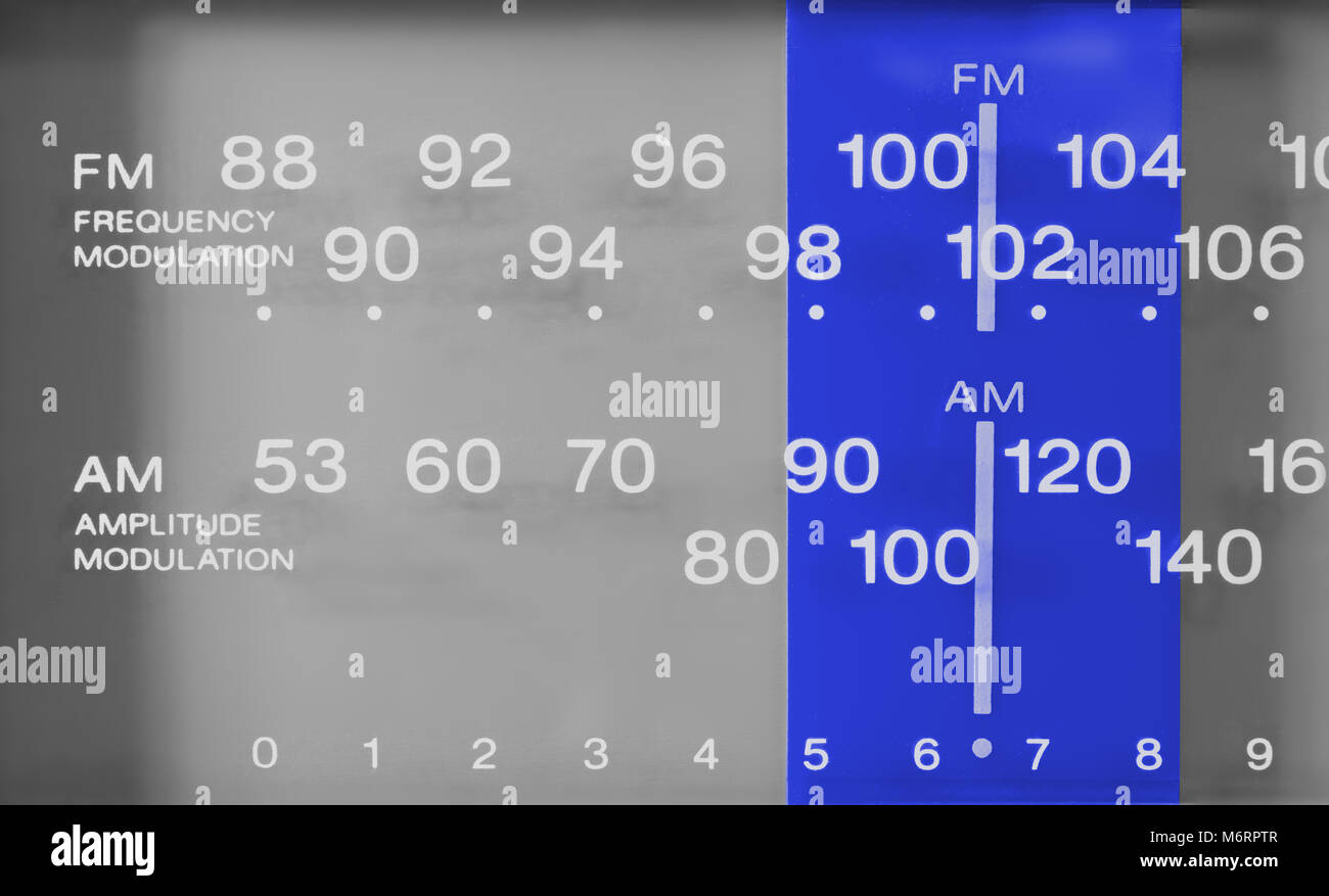 Scanner radio réglé sur une fréquence d'aéronefs Photo Stock - Alamy