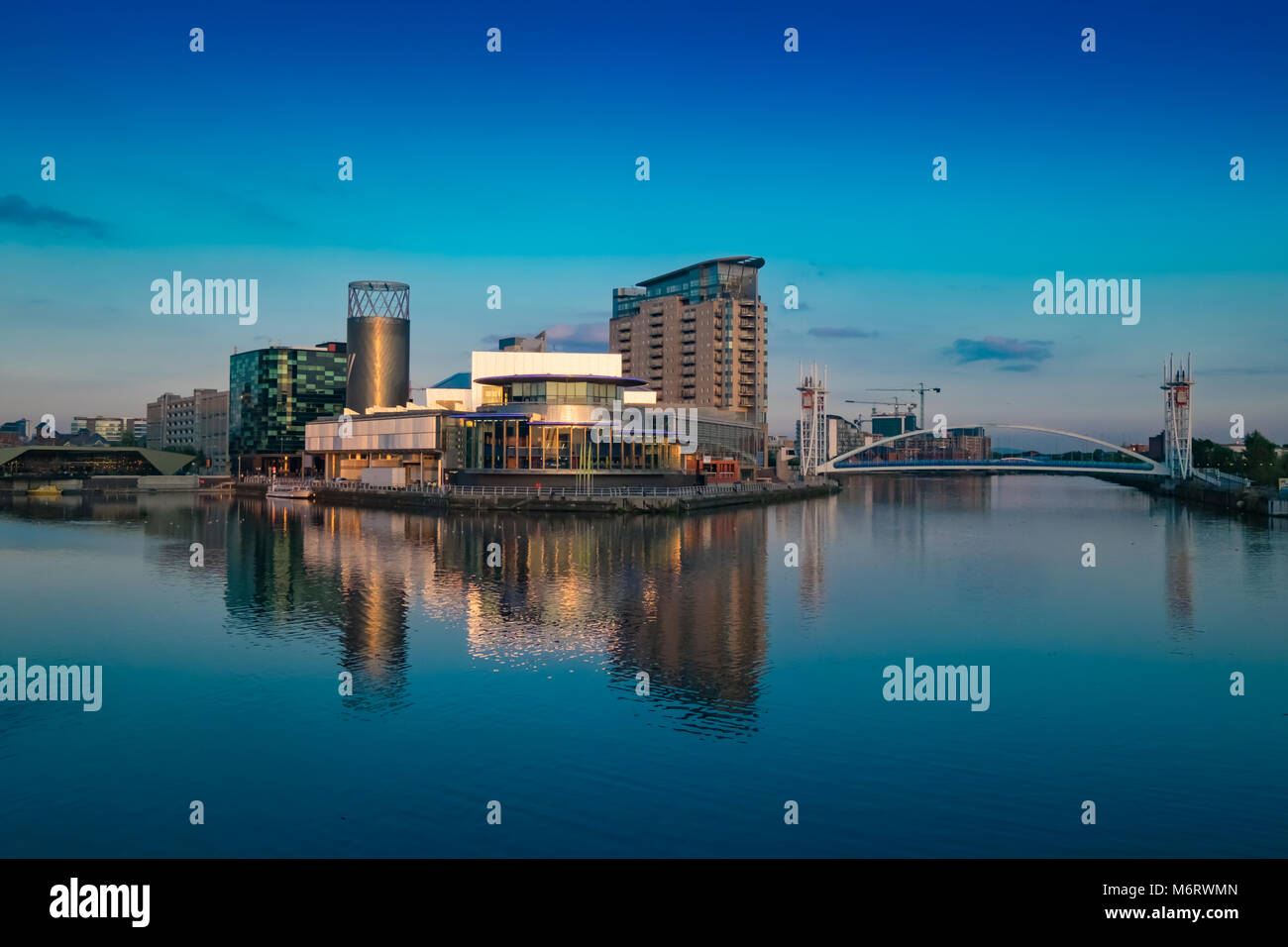 Lowry Theatre et galerie à Salford Quays Banque D'Images