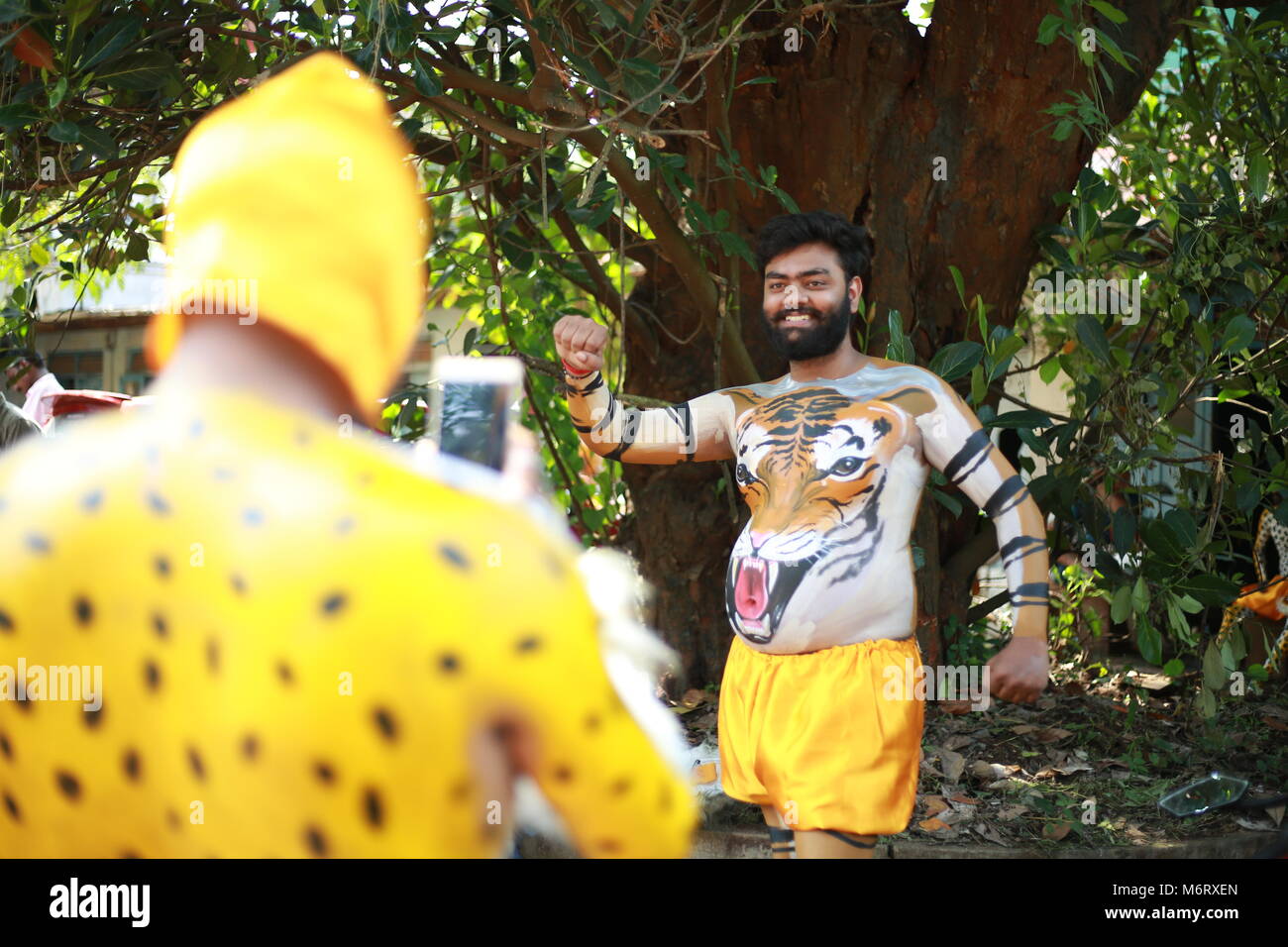 Pooram thrissur, Kerala festivals Banque D'Images