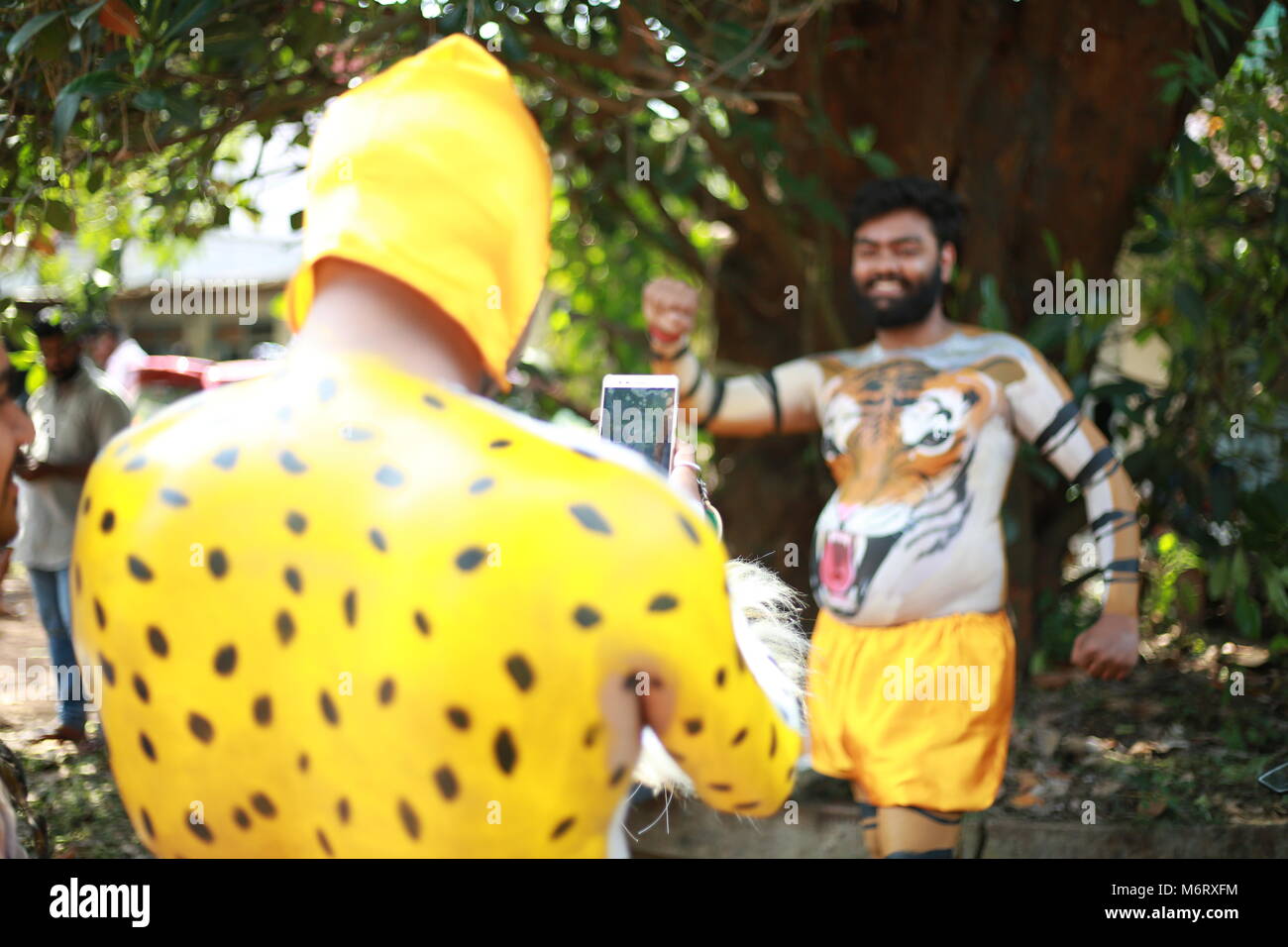 Pooram thrissur, Kerala festivals Banque D'Images