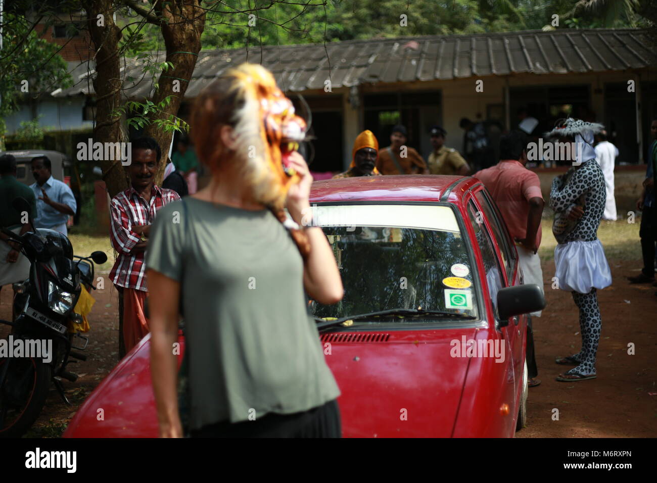 Pooram thrissur, Kerala festivals Banque D'Images