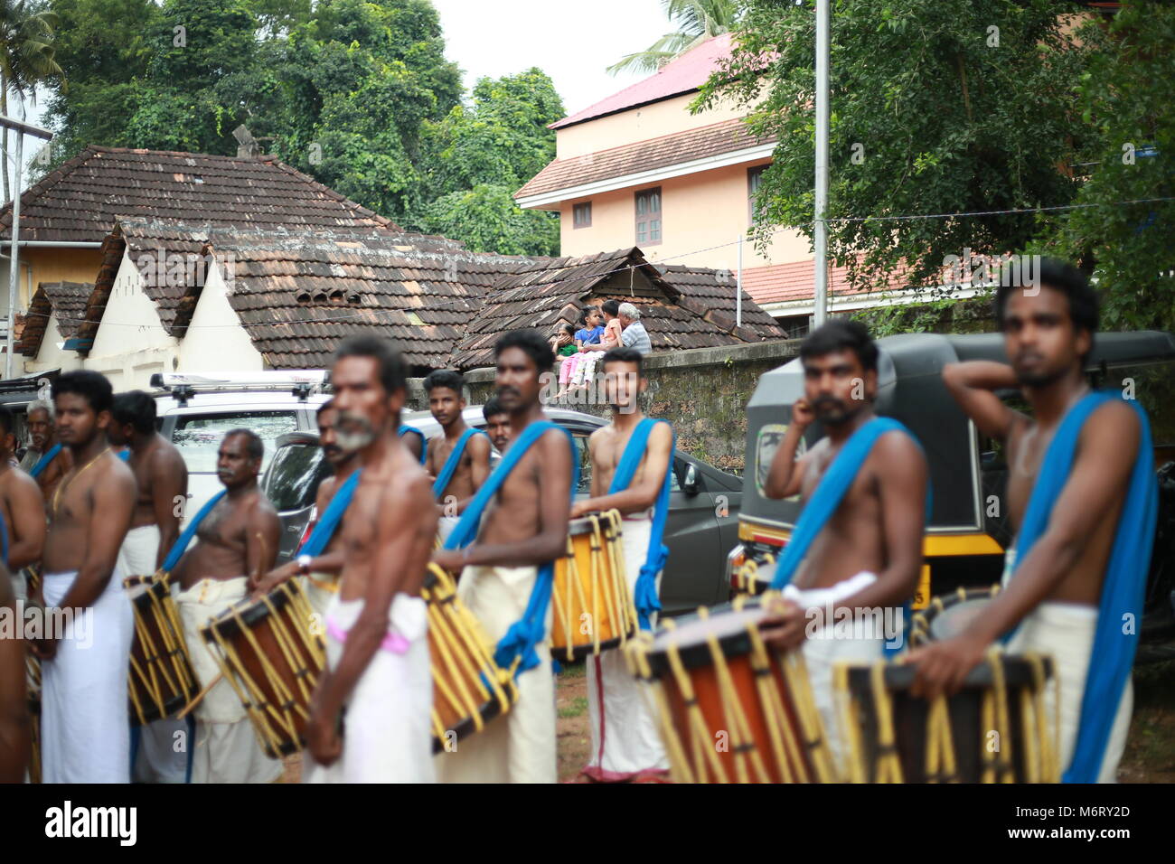 Pooram thrissur, Kerala festivals Banque D'Images