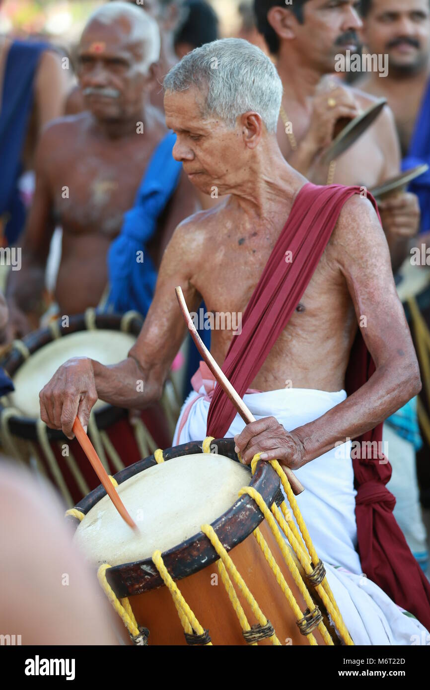 Pooram thrissur, Kerala festivals Banque D'Images