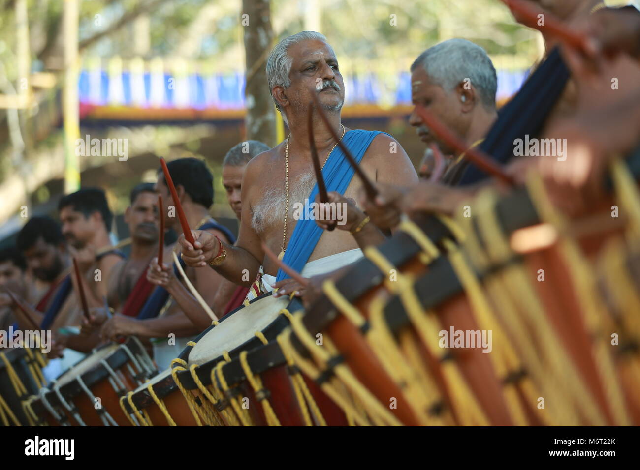 Pooram thrissur, Kerala festivals Banque D'Images