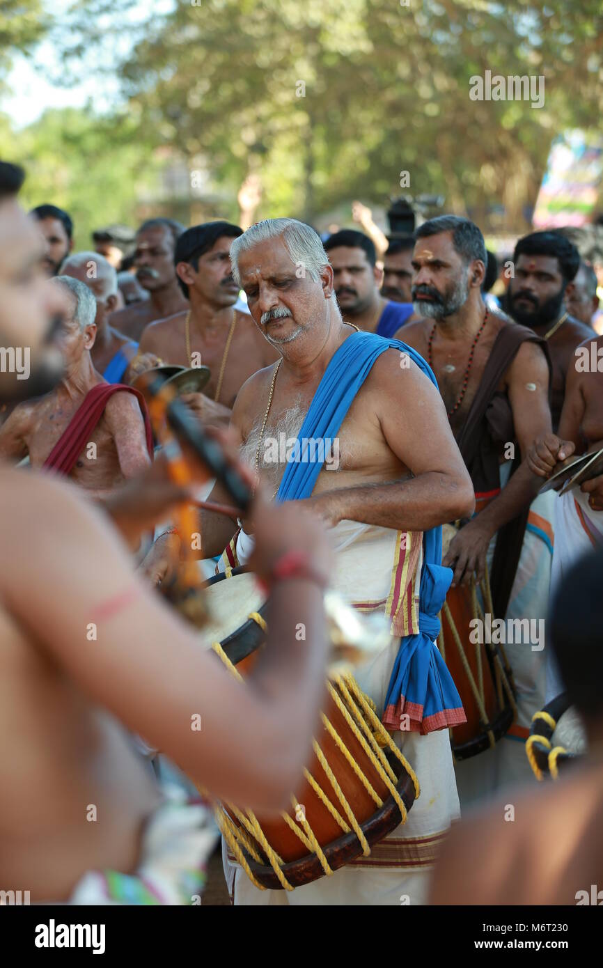 Pooram thrissur, Kerala festivals Banque D'Images