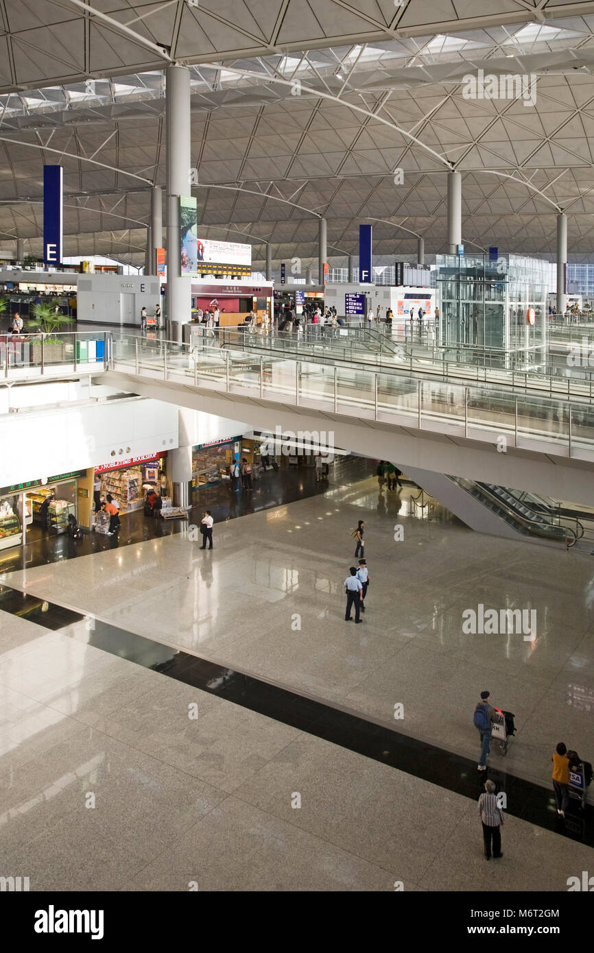 L'aéroport de Chek Lap Kok, Hong Kong Banque D'Images