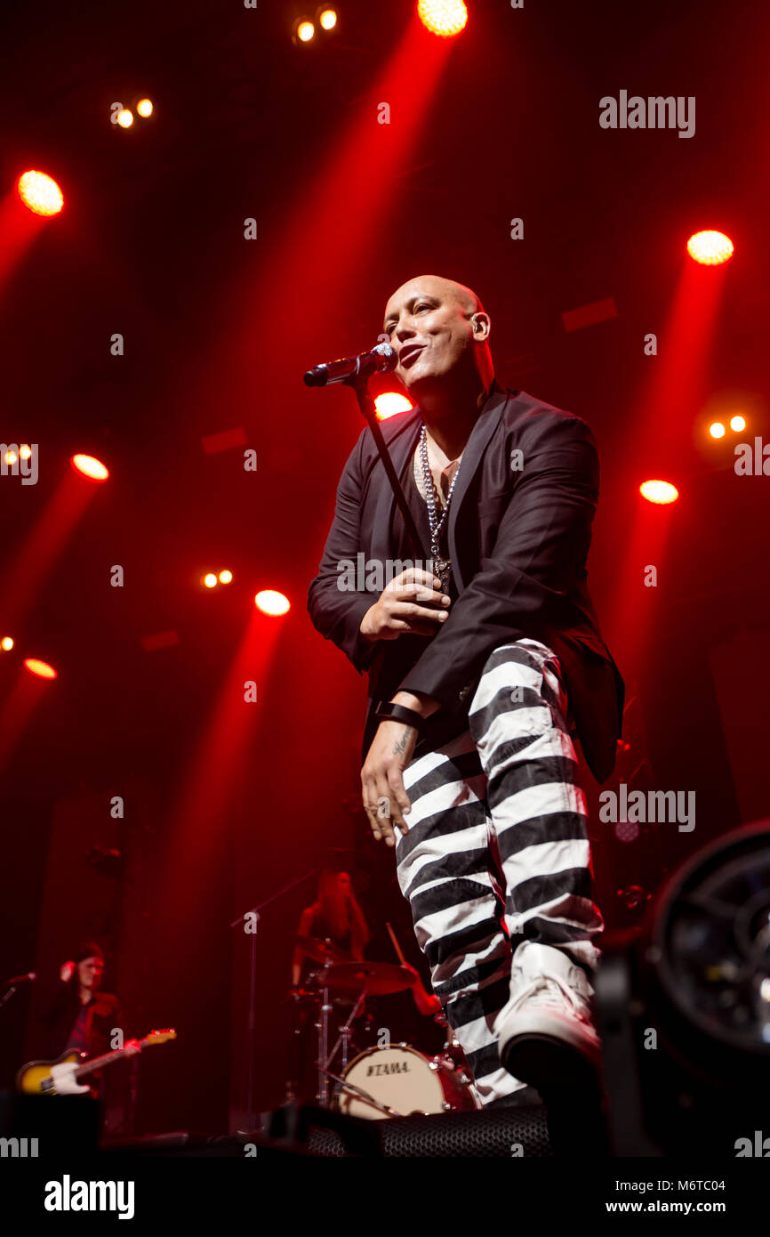La Norvège, Bergen - 29 avril 2019. Le groupe d'eurodance Aqua danois ...