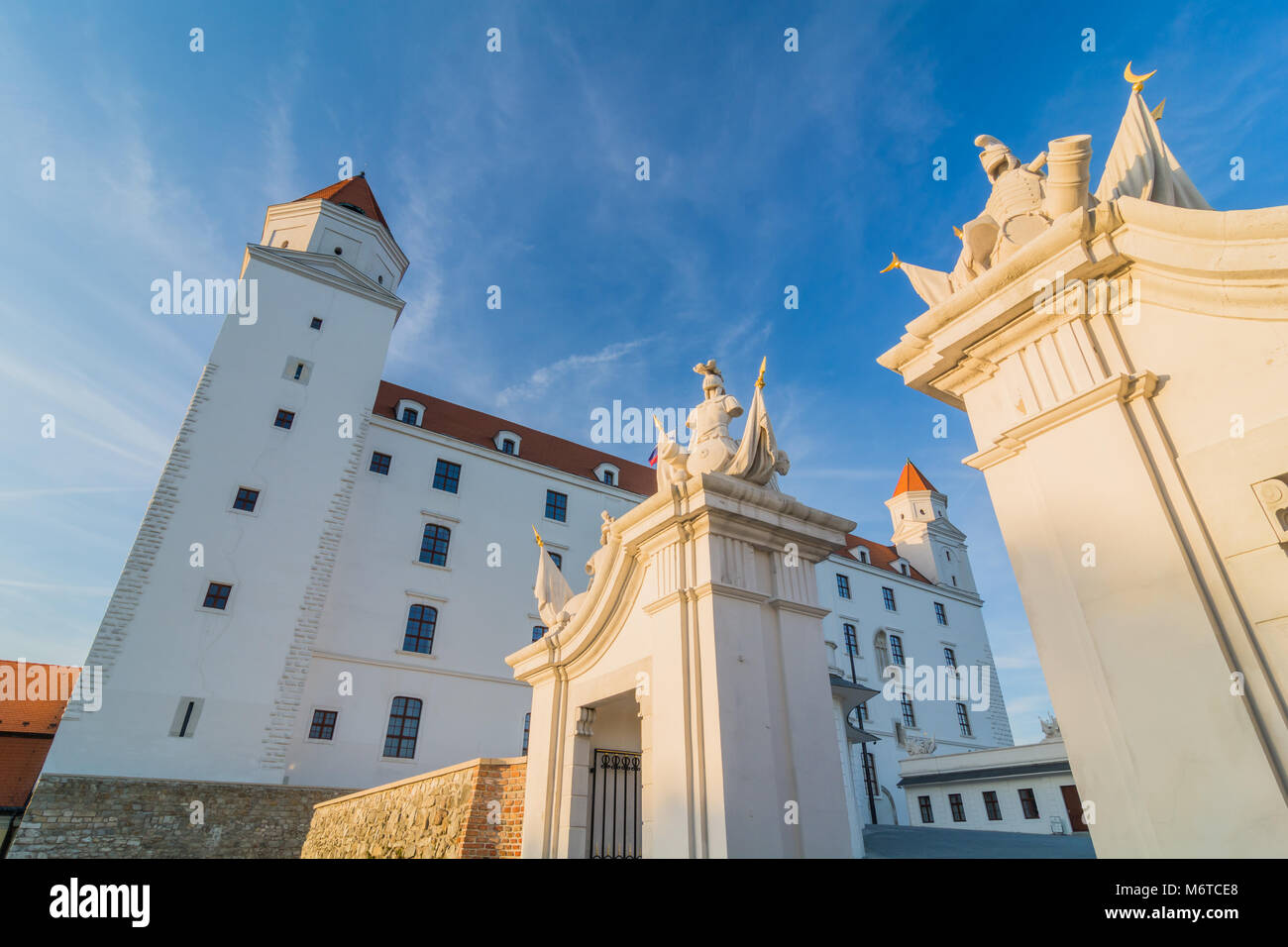 Le Hrad château de Bratislava, la capitale slovaque Banque D'Images