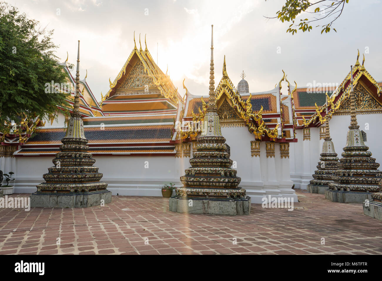 Temple de Wat Pho à Bangkok Banque D'Images