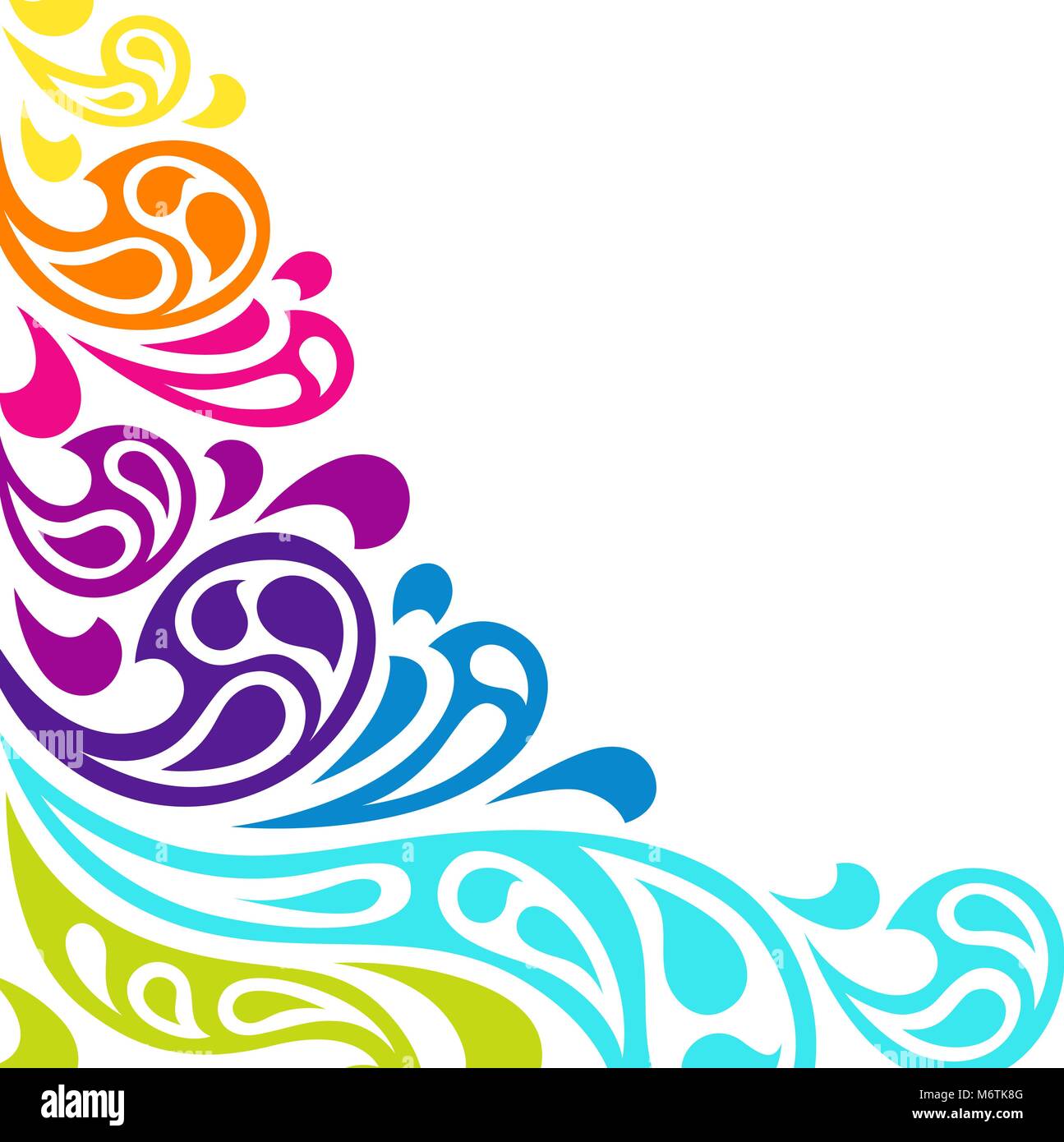 Color splash waves abstract background Illustration de Vecteur