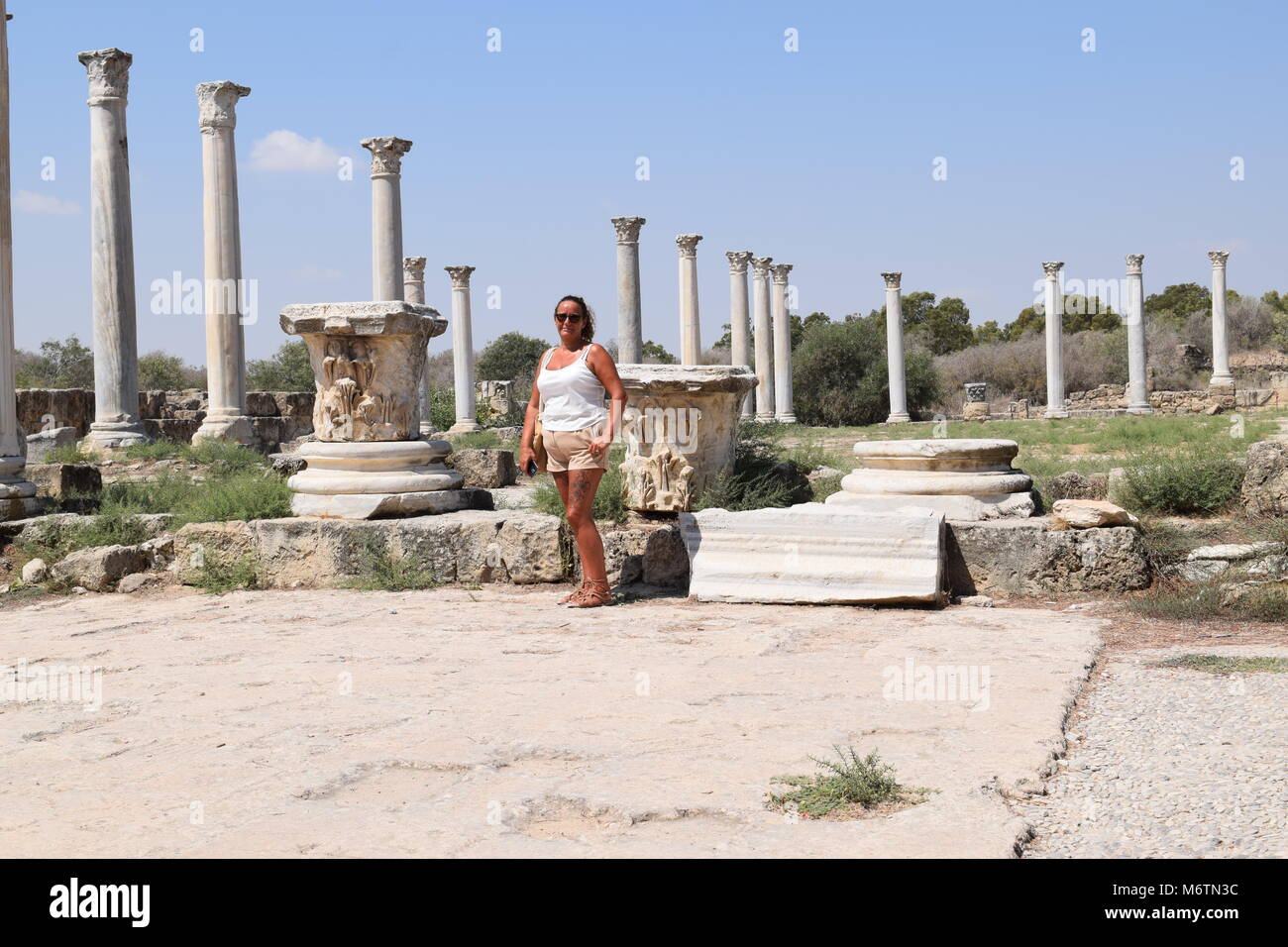'Chypre' 'holiday' 'Famagusta' 'villefantôme' 'protaras' 'Beach' 'romains'. Banque D'Images