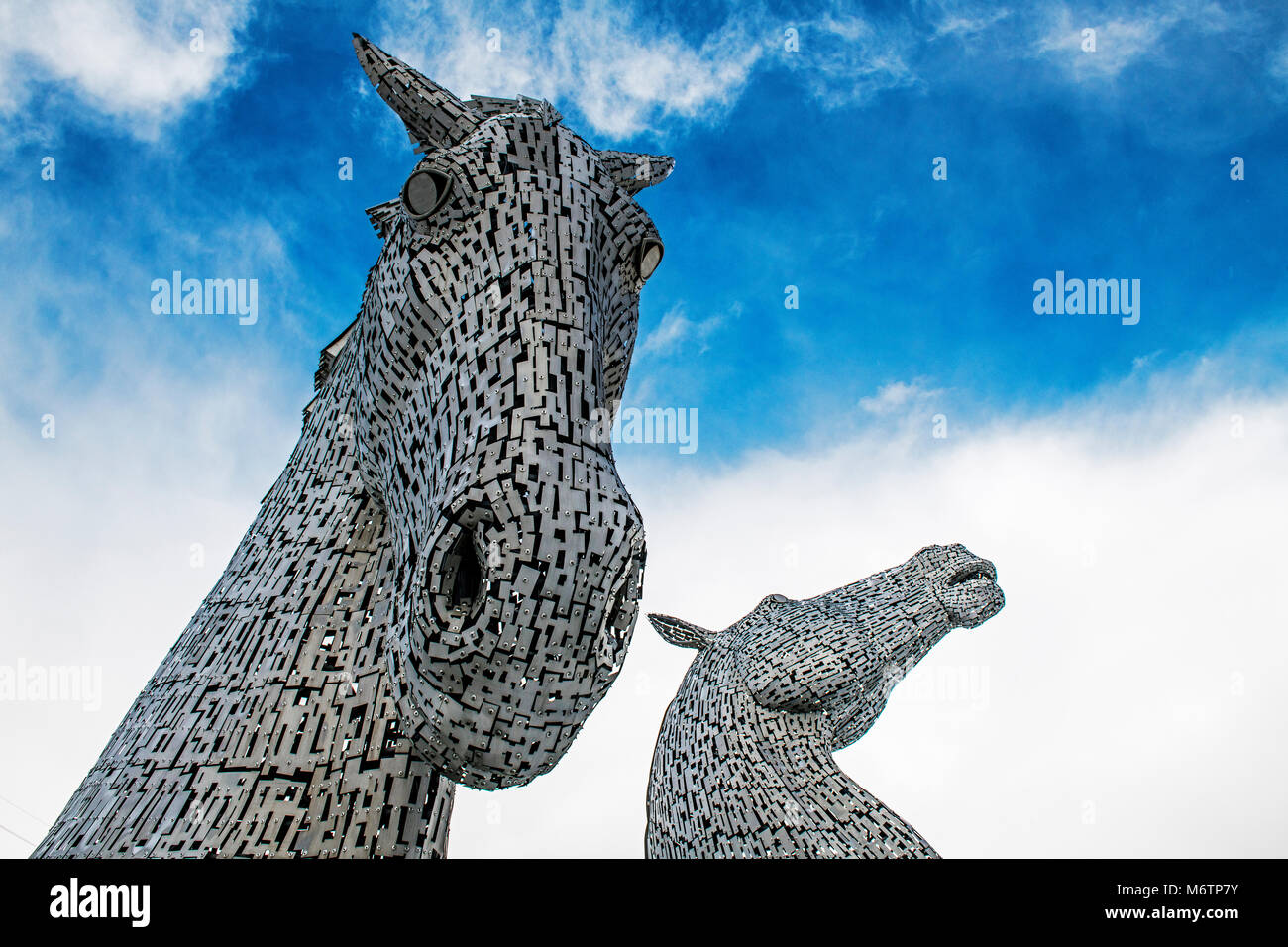 Le Parc des sculptures Kelpies Helix Ecosse Falkirk Banque D'Images