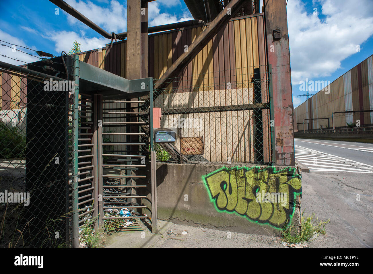 Charleroi, le fer et l'industrie de l'acier. La Belgique. Banque D'Images