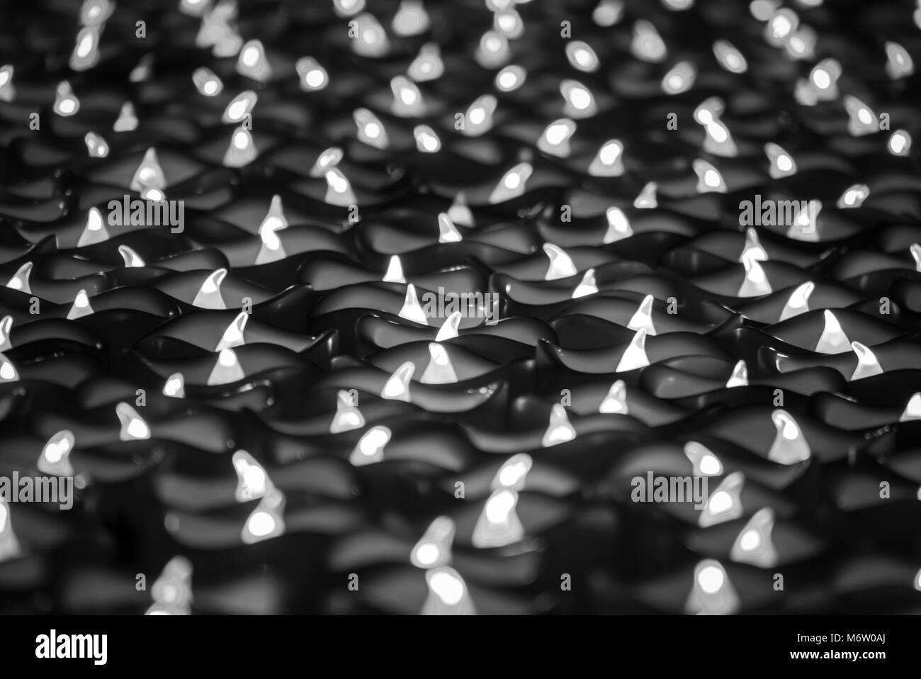 De nombreuses bougies électroniques étant allumés sur le jour de la Terre par les collecteurs de WWF en mars 2017 (Berlin, Allemagne) Banque D'Images