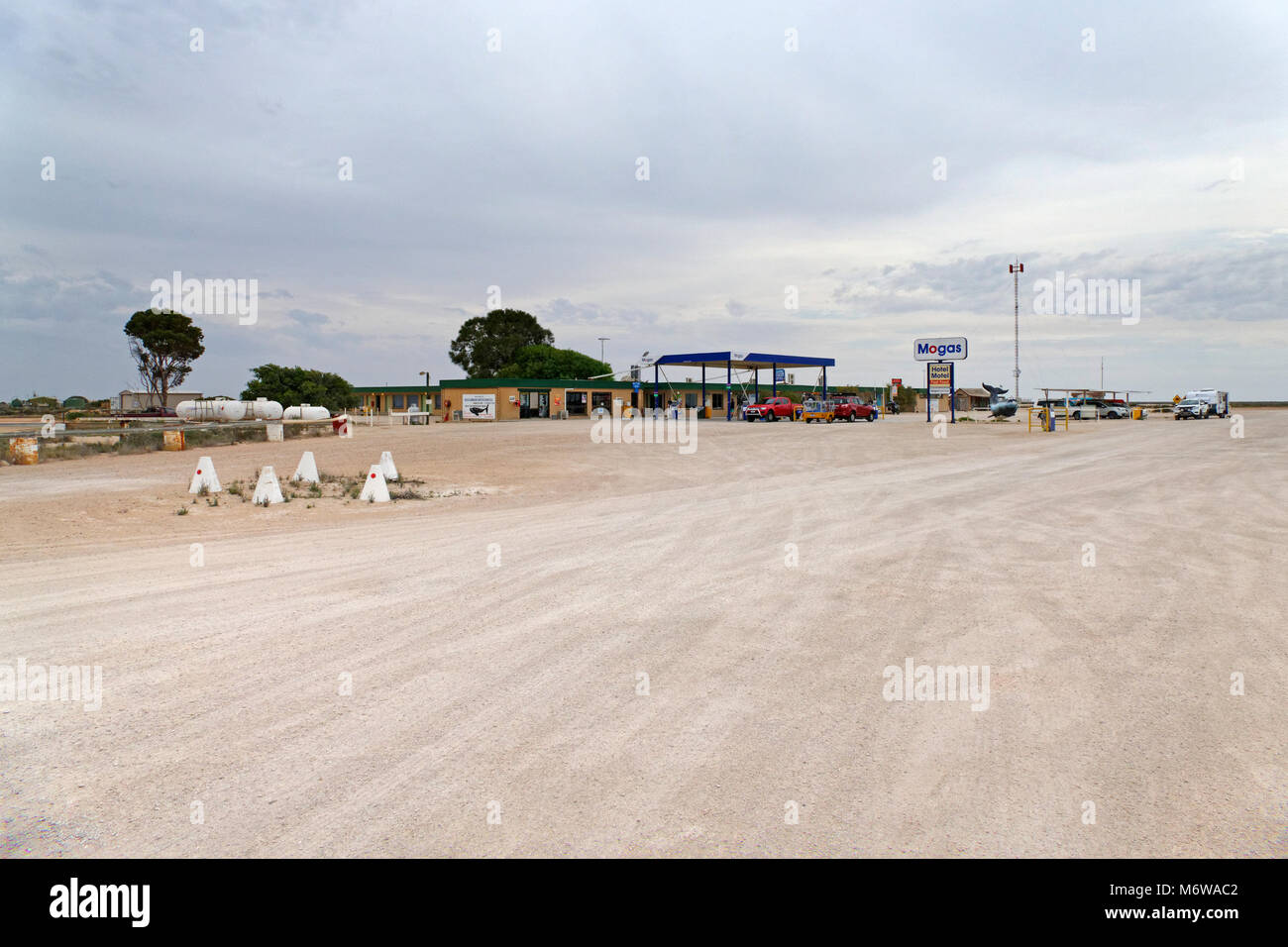 Roadhouse Nullarbor, Australie. Banque D'Images