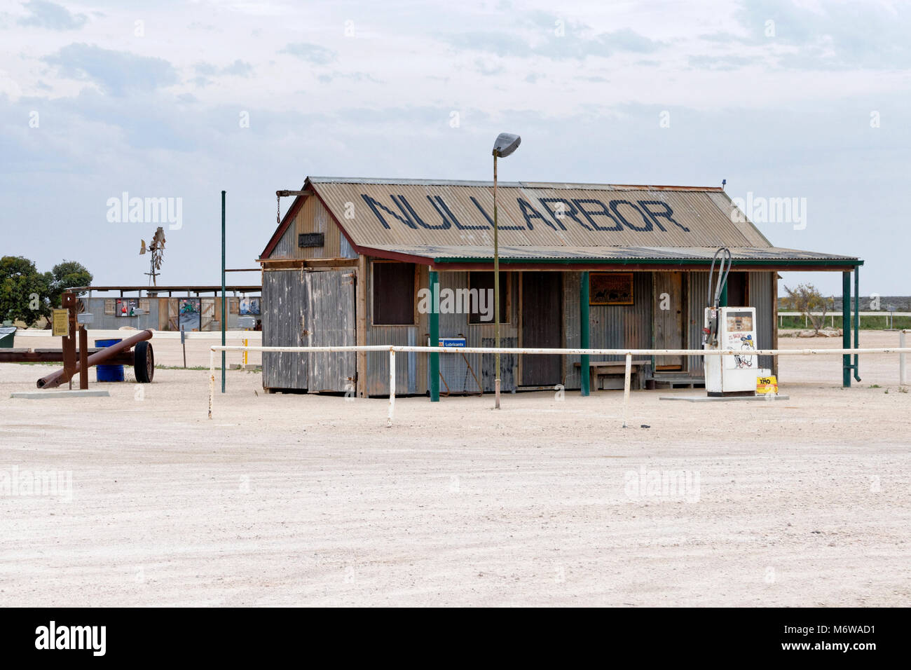 Historique ancienne de Nullarbor Roadhouse, Australie. Banque D'Images
