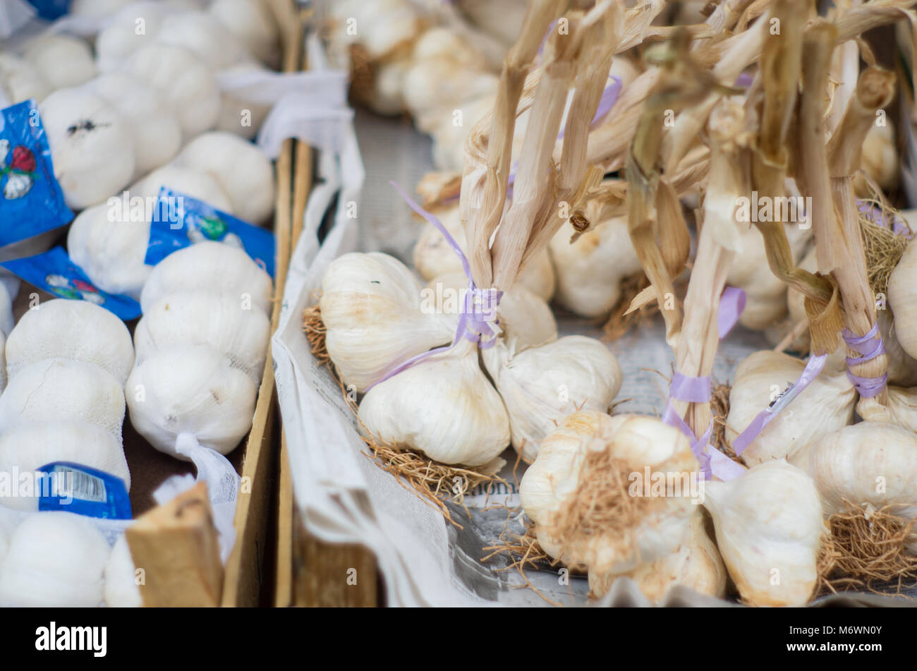 Marché alimentaire à Naples, dans le sud de l'Italie Banque D'Images