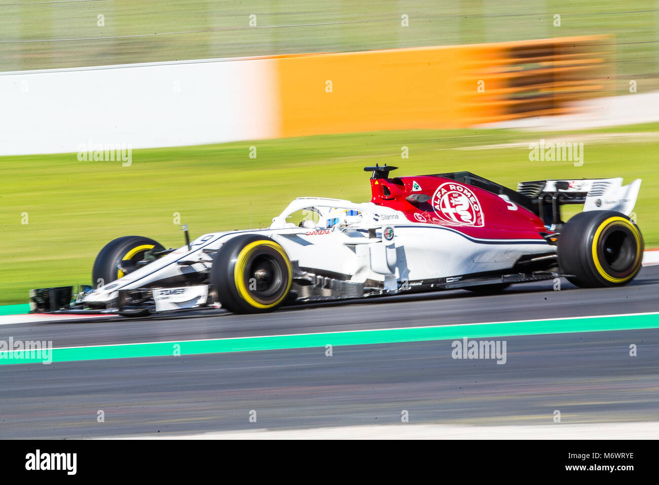 Montmelo, Catalogne, Espagne. Mar 6, 2018. Ericsson, Sauber F1 Team pilote de F1 vu au cours de journées de tests à Montmelo Circuit. Credit :   5056.jpg MA SOPA/Images/ZUMA/Alamy Fil Live News Banque D'Images